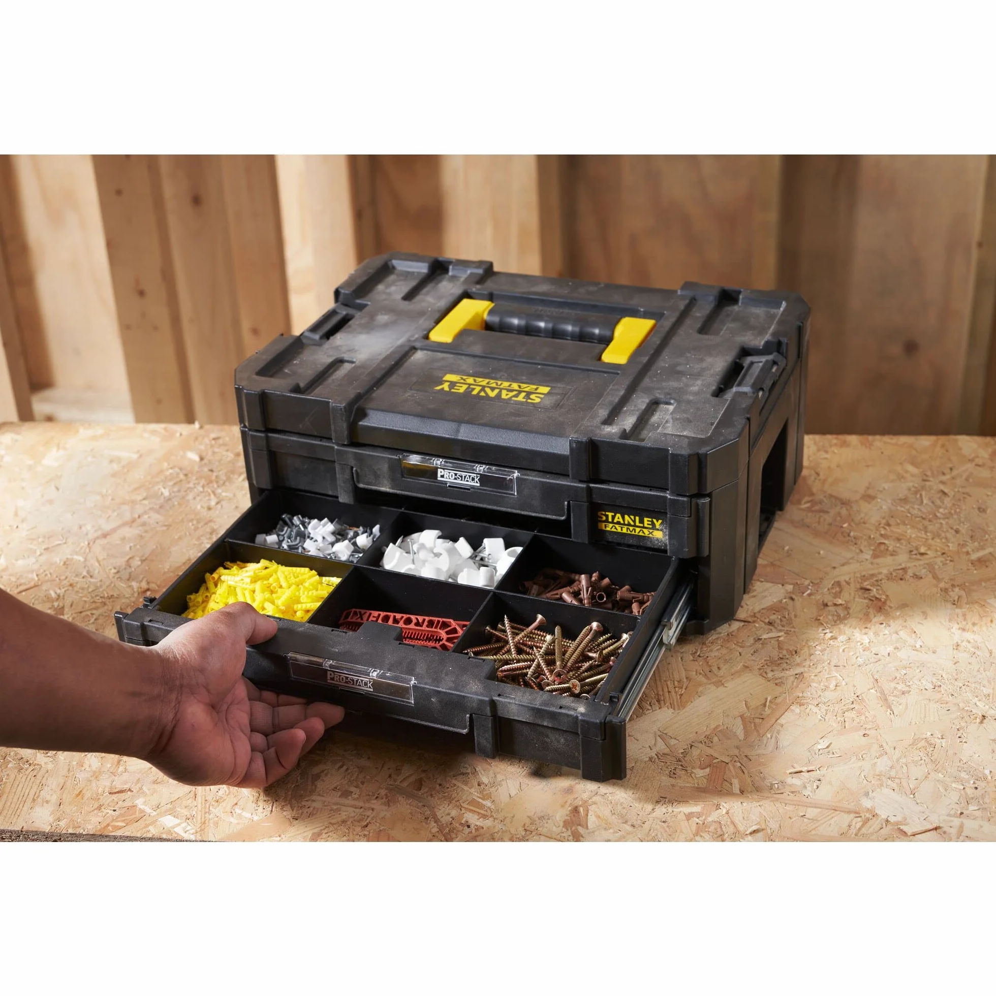 STANLEY FATMAX PRO-STACK Cassettiera Porta Utensili a 2 Cassetti FMST1-71969