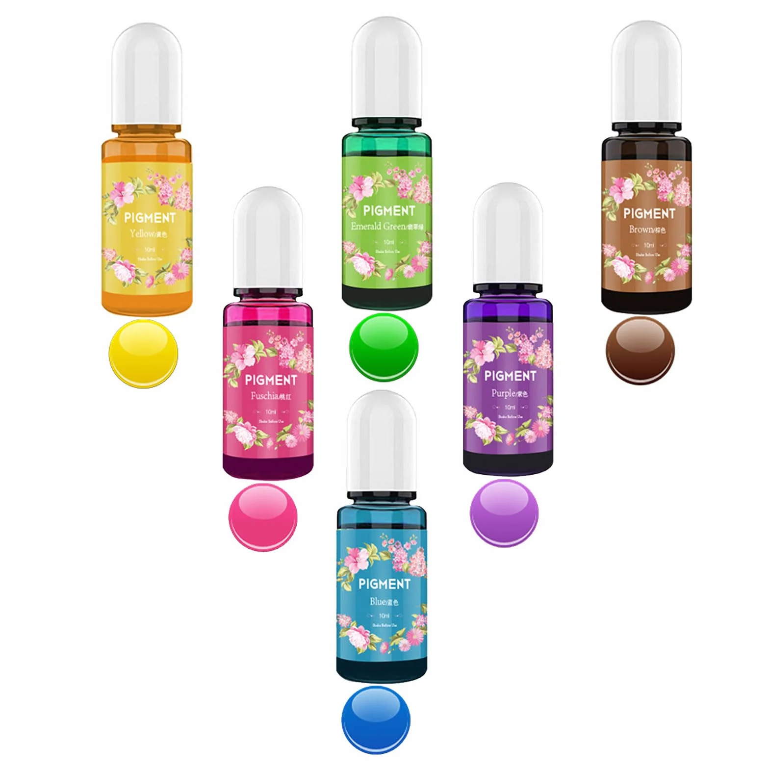 Colorante Liquido Per Candele, 6 Colori, 10ml Set Per Cera di Soia e D'api