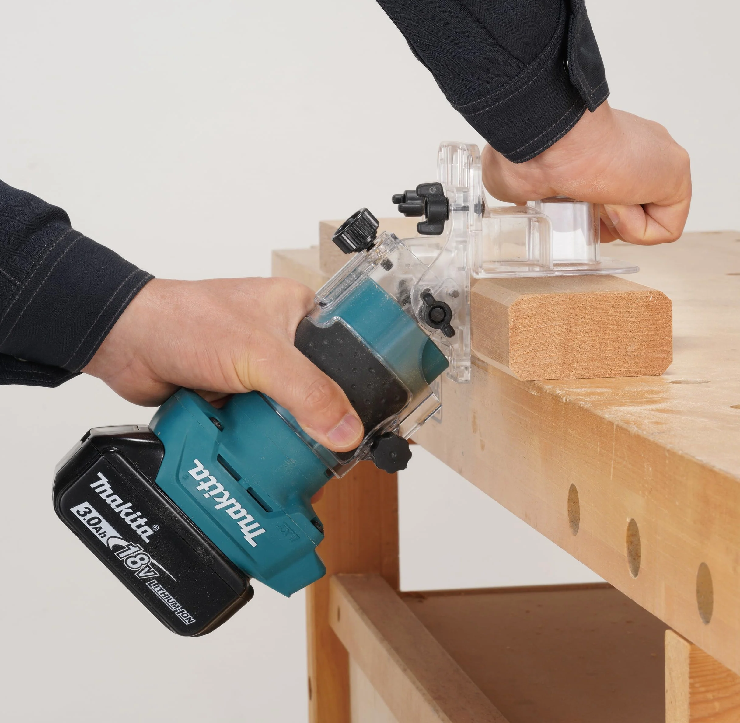 Makita DRT52Z 18V Li-Ion LXT Brushless Router/Trimmer, batterie e caricabatterie non inclusi