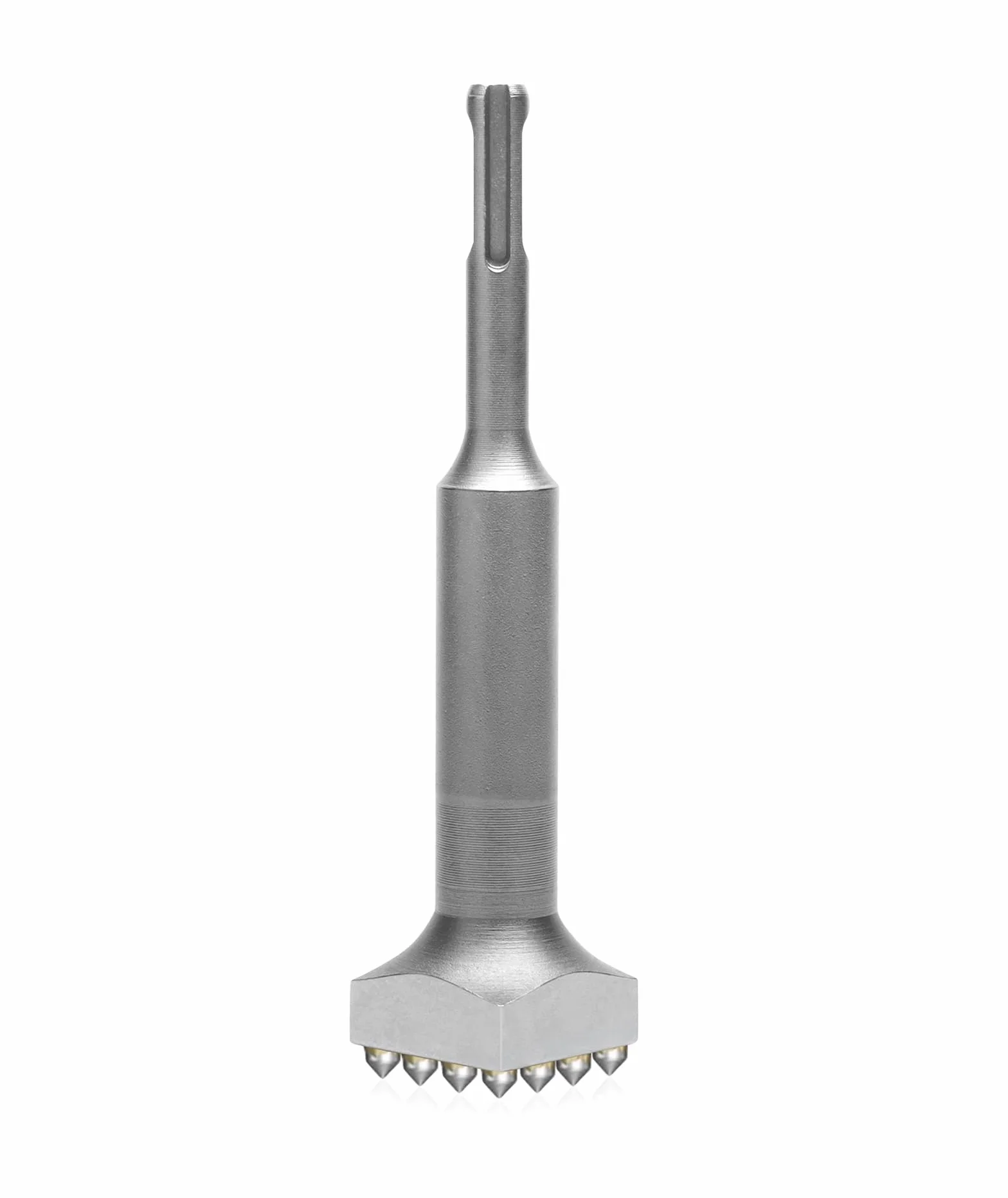 Sds Plus Bocciarda per Pietra Scalpello per Piastrelle Scalpello a Testa Quadrata Punta per Martello Elettrico a Testa Quadrata Da 40 Cr per Ponti In Pietra(SDS Plus 16T Round handle
