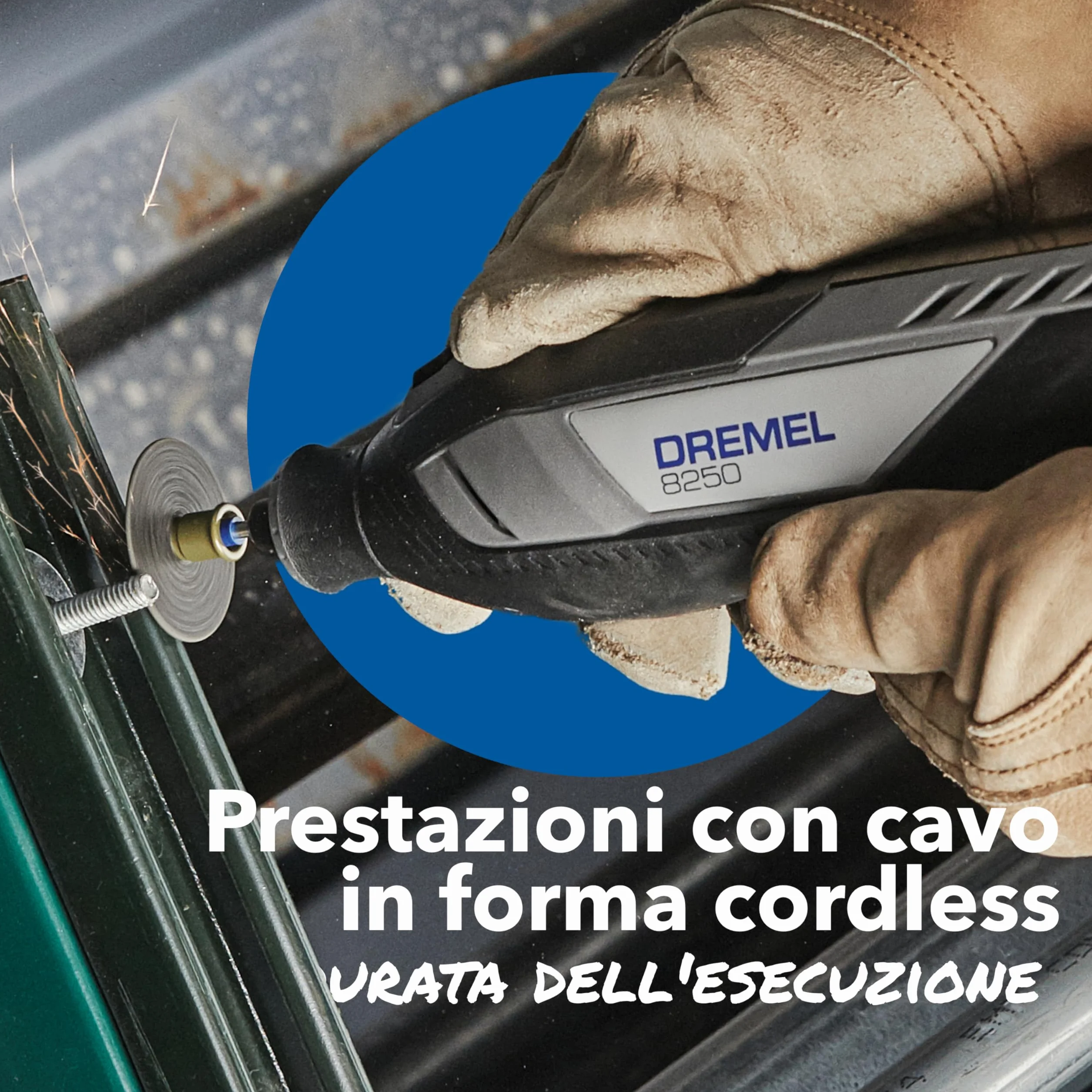 Dremel 8250 Multifunzione Rotativo Senza Fili 12V Brushless 5.000-30.000 giri/min con 65 Accessori e 2 Batterie
