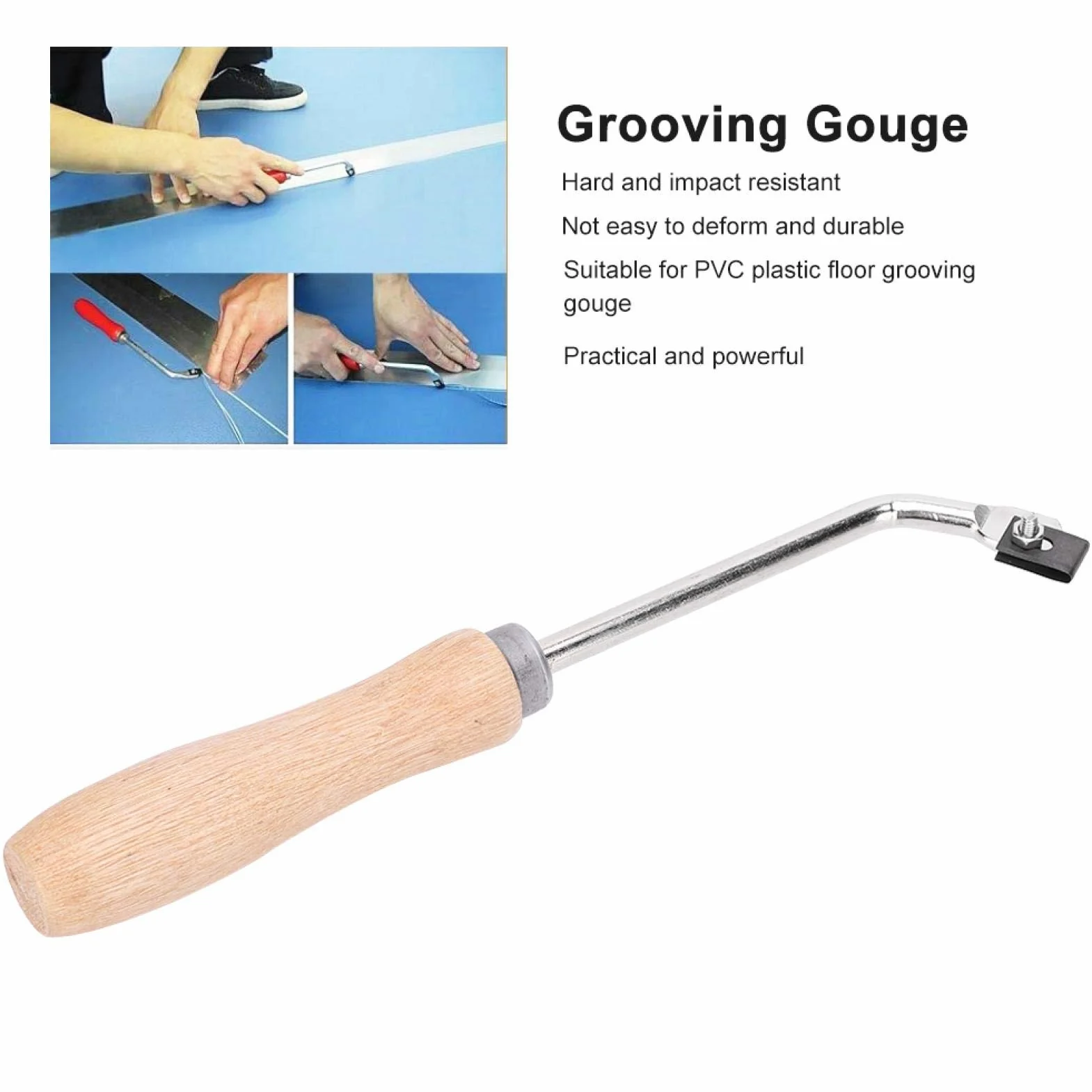 Sgorbia per scanalatura per saldatura a pavimento in PVC, Coltello per scanalatura per saldatura a pavimento in vinile Coltello per scanalatura in acciaio per pavimento in plastica in PVC