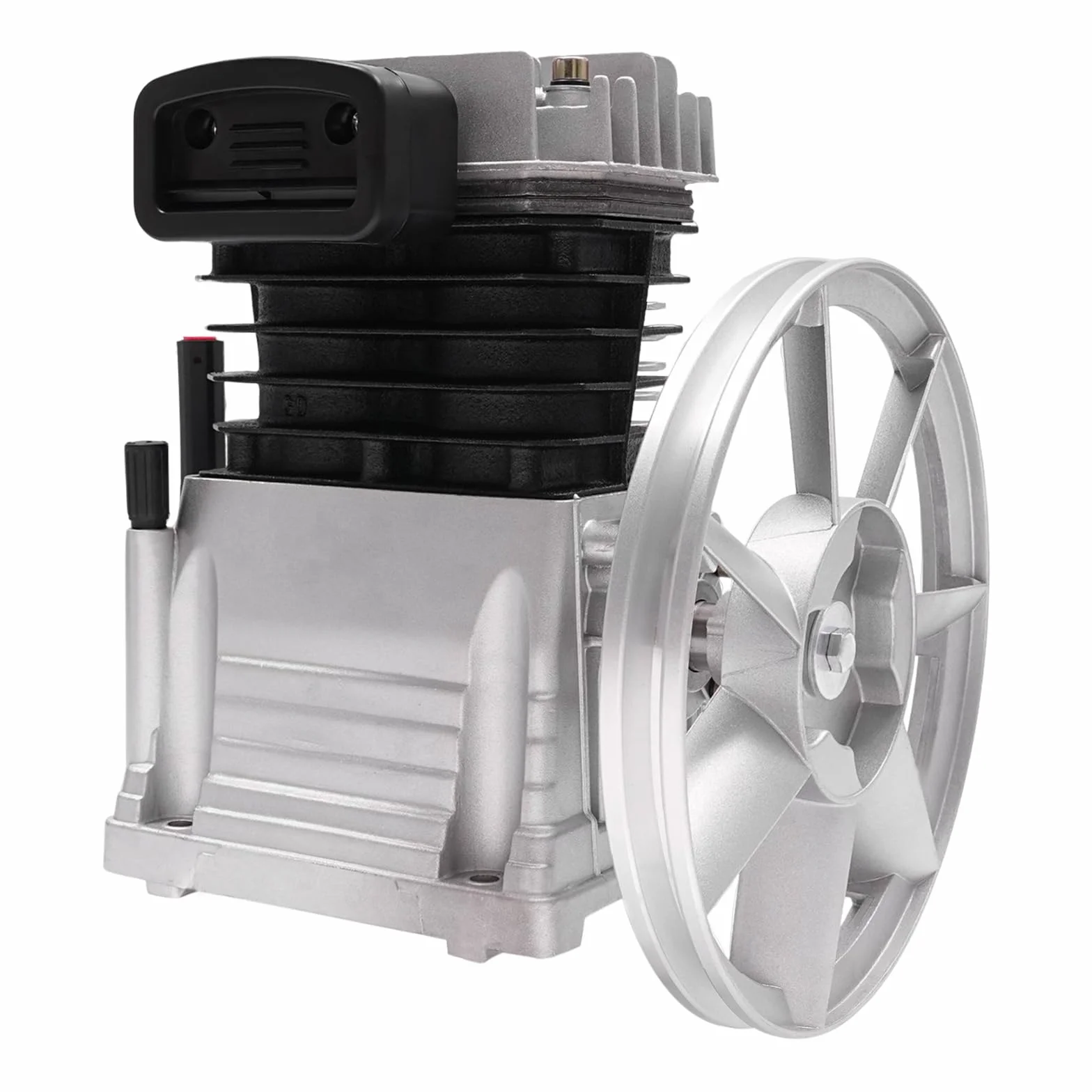 Compressore d'aria da 10 bar, 3 HP, testa della pompa, compressore a pistone con puleggia a 2 cilindri, 2065-420L, a basso rumore, 960 giri/min, cilindro, pistone, stile compressore d'aria, testa