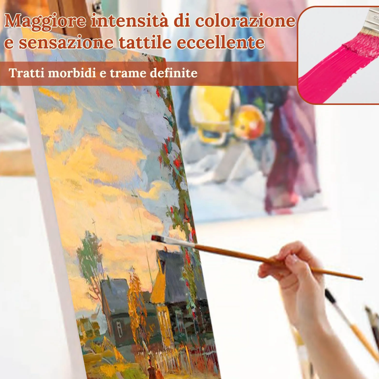 10 Pezzi Tela per Dipingere - Set di Tele per Dipingere 20x20 cm, Tele Pittura Vuota Quadrata Spessore 3 mm, Canvas Bianca Portatile per Pittura Acrilica, Pittura a Olio e Guazzo