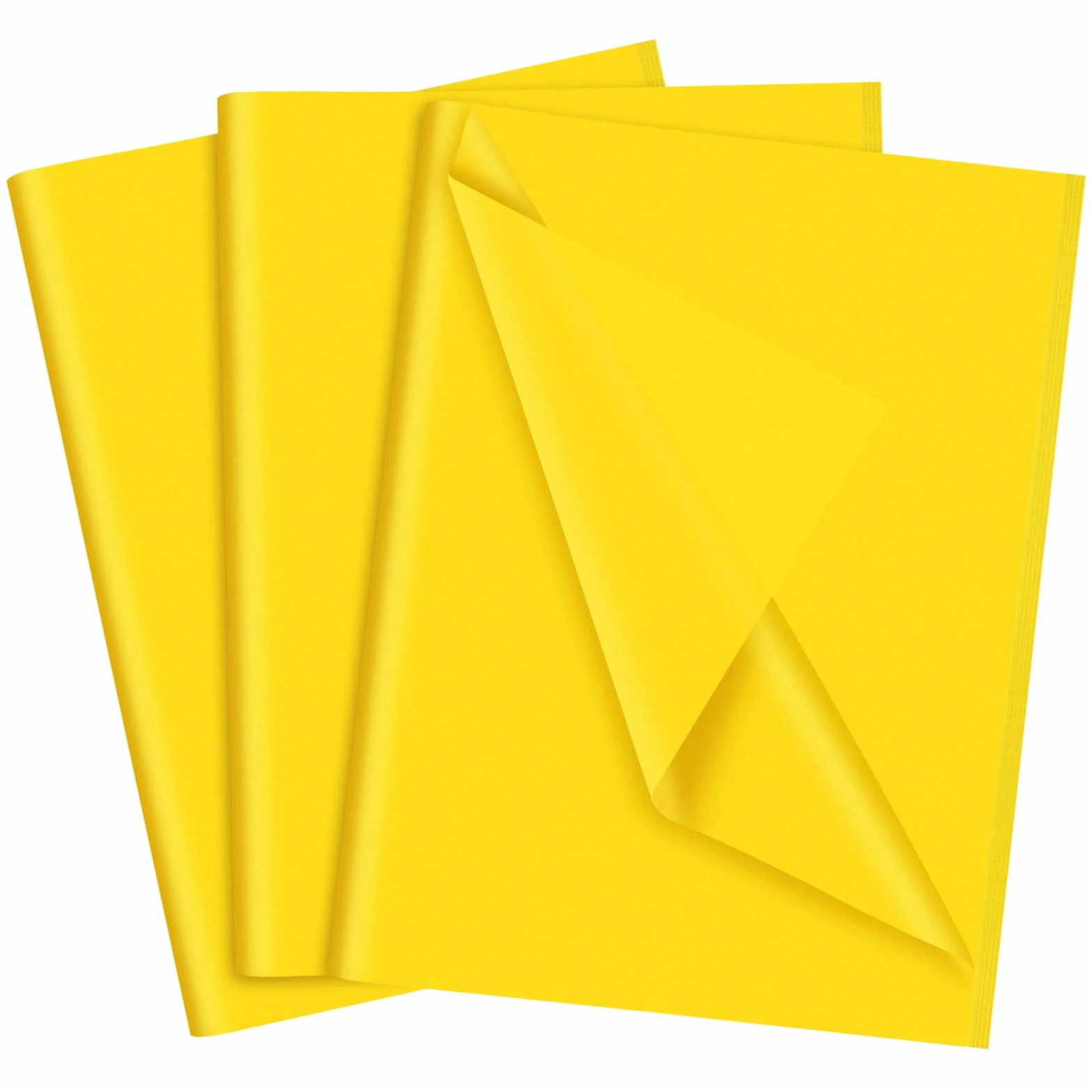 NEBURORA Carta Velina Gialla per Sacchetti Regalo 60 Fogli 35 X 50 cm Carta da Imballaggio Giallo Brillante per Confezioni Regalo Artigianato Compleanno Matrimonio Baby Shower Festa Girasole(Giallo)