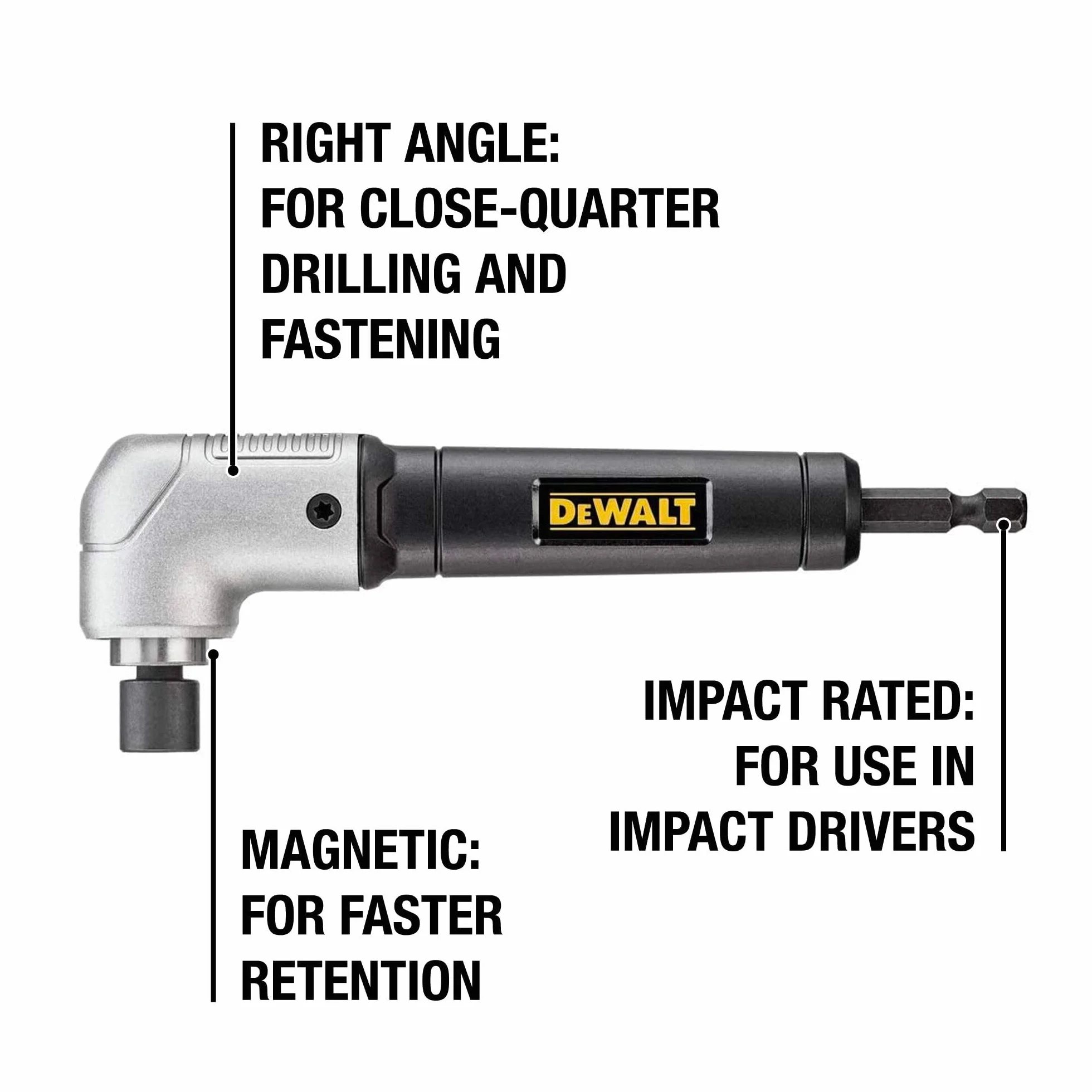 DeWalt - Mandrino ad angolo retto per trapano