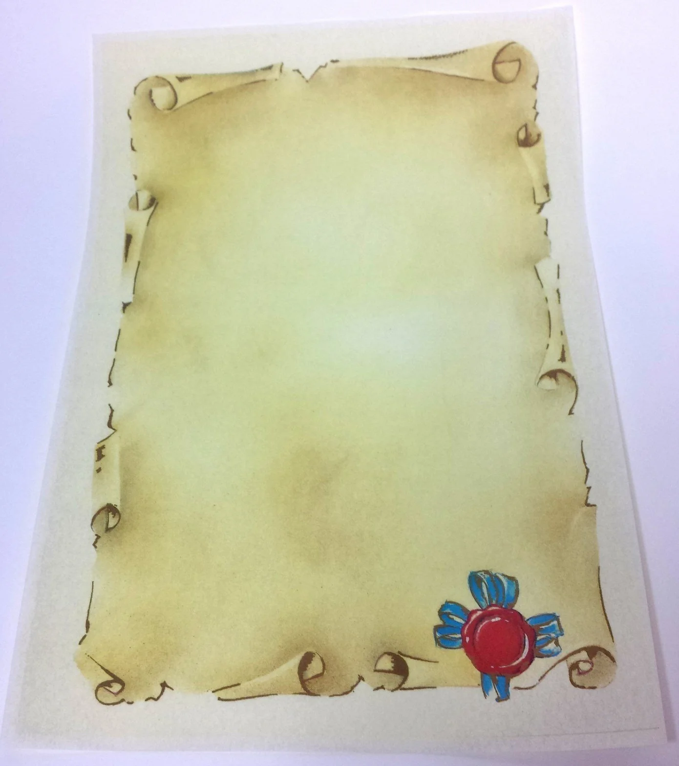 N° 5 PERGAMENA A4 STAMPABILE DIPLOMA CARTA DECORATA avorio cartoncino marmor 1