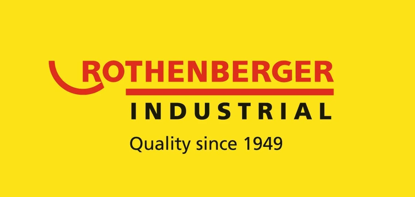 ROTHENBERGER Industrial SuperCut 070780X, 6 teiliger Gewindeschneidkluppensatz mit 3 Schneidköpfen zum Herstellen von Rohr-Gewindeverbindungen