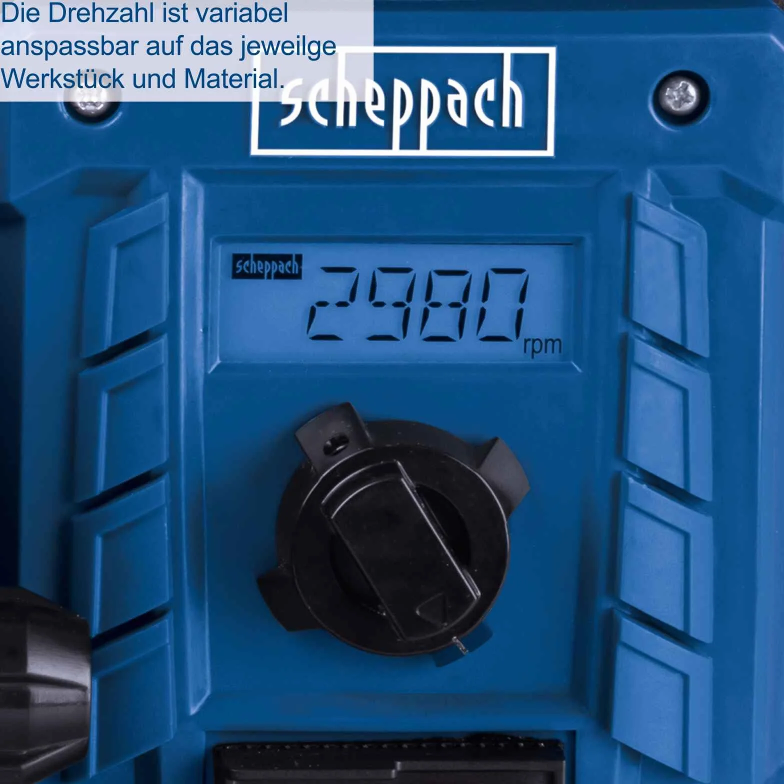 Scheppach BTS900Vario - Levigatrice a nastro e piatti con velocità vario, 400 W, piatto abrasivo 150 mm, regolazione continua della velocità | arresto trasversale | tavolo 0° – 45° | con carta vetrata