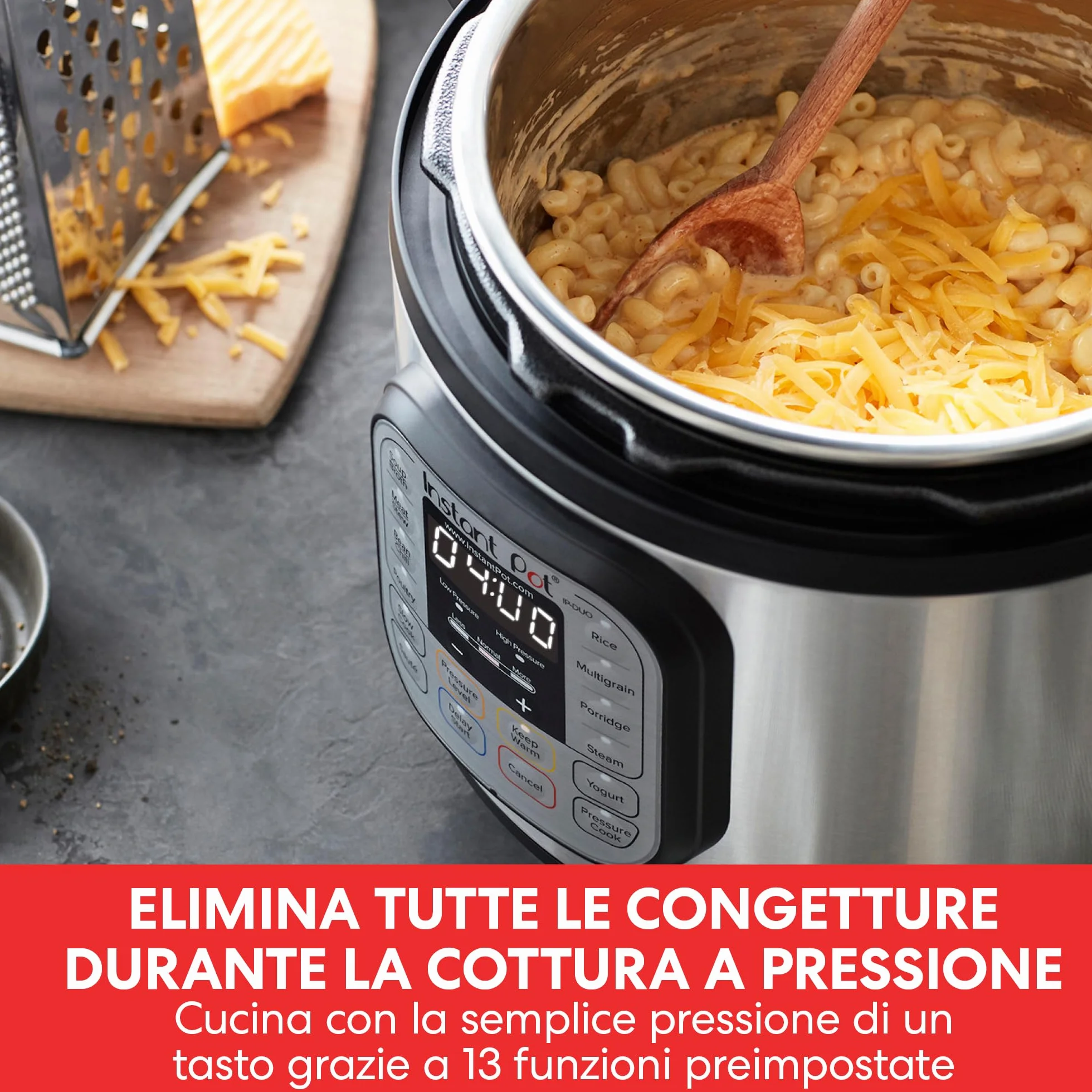 Instant Pot Electric Pressure Cooker Duo Mini 3L, 7-in-1 Multi-Cooker, Stainless Steel Pressure Cooker, 700 W