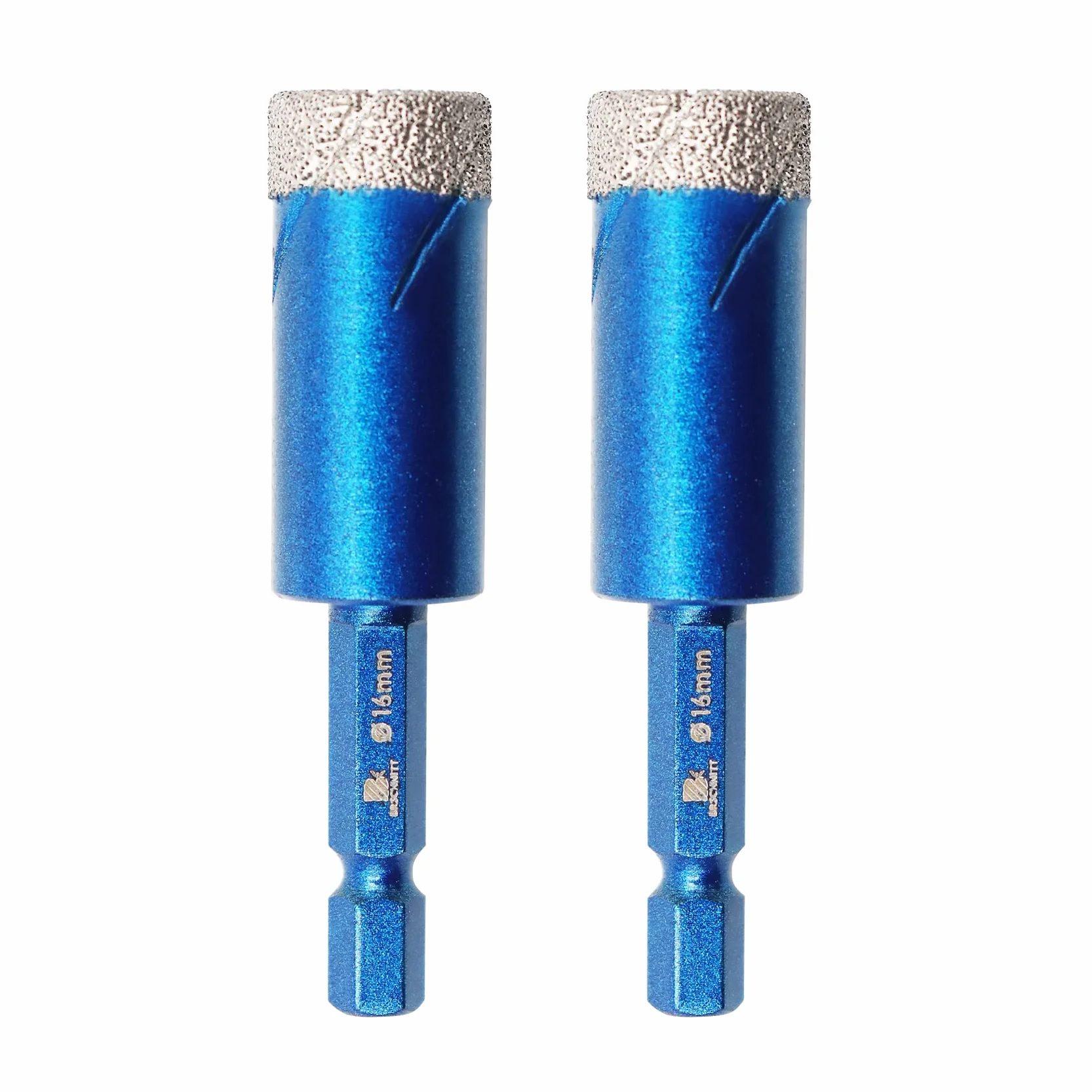 Punte Trapano Diamantate 16mm - BRSCHNITT foretto diamantato per Gres Porcellanato Piastrelle Ceramica granito Marmo(2 pezzi).