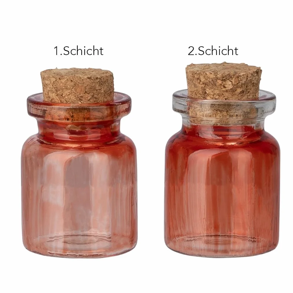 Ideen mit Herz Vernice per vetro di alta qualità, trasparente, impermeabile, 90 ml (rosso scuro)