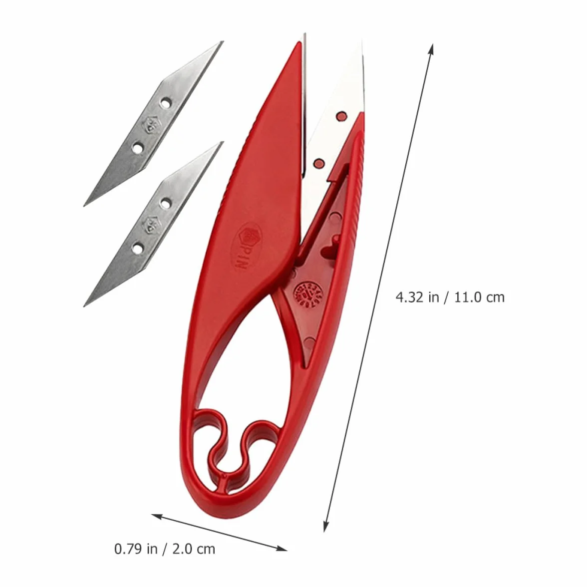 Forbici per Tessuto Forbicine Sarta in Inossidabile Rosso per di Stoffa e Carta, Accessori Cucito Versatili per Artigianale