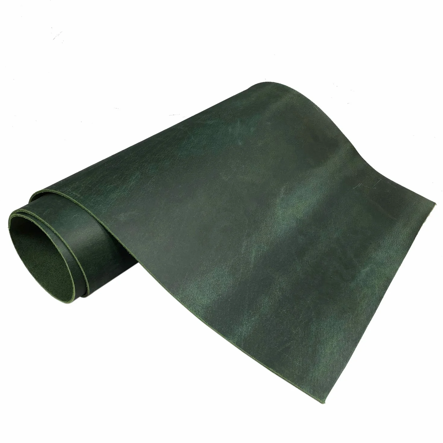 141,7-170,1 g, pelle di vacchetta pieno fiore, pelle di vacchetta da 2,0 mm, per cucito, hobby, officina (verde, 30,5 x 15,2 cm)
