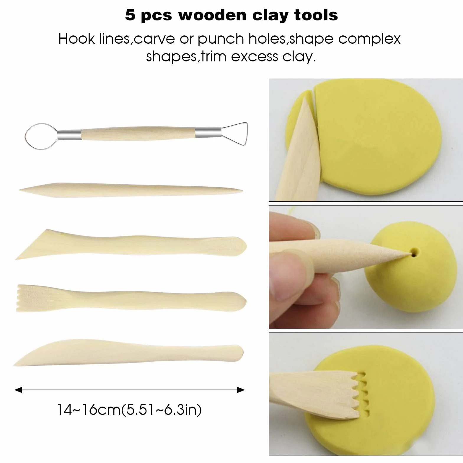 Attrezzi Ceramica, 42 Pezzi Kit Argilla Da Modellare,Attrezzi Scultura,Ceramiche Di Attrezzi Sculpting Tool Con Borsa Per La Conservazione Per l'Argilla, La Scultura e l'Artigianato