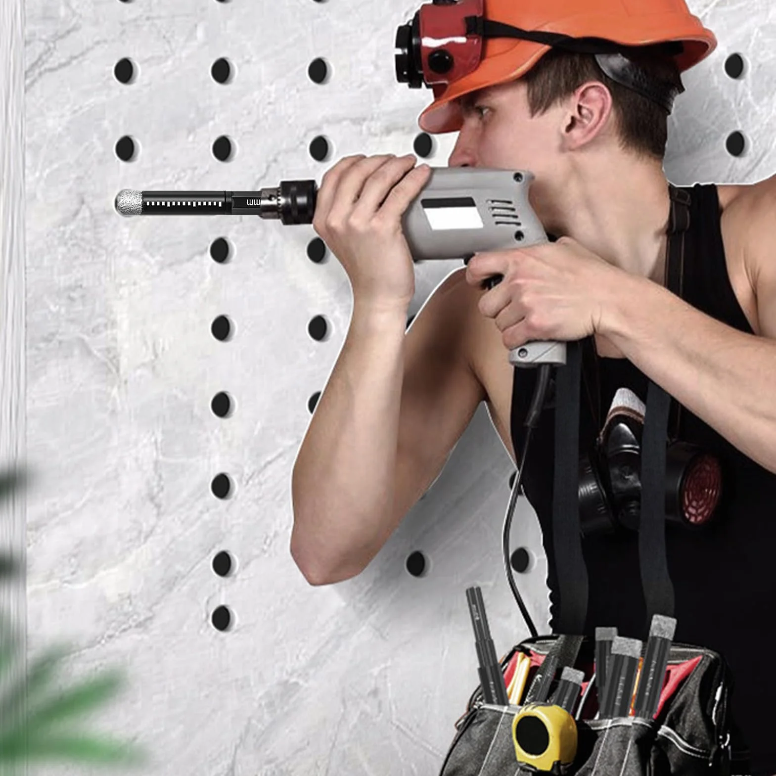 1 pezzi 6mm Punte Diamantate,Punte Trapano Diamantate,con Codolo Esagonale,Funzionamento facile,per piastrelle,Ceramica,Marmo,granito