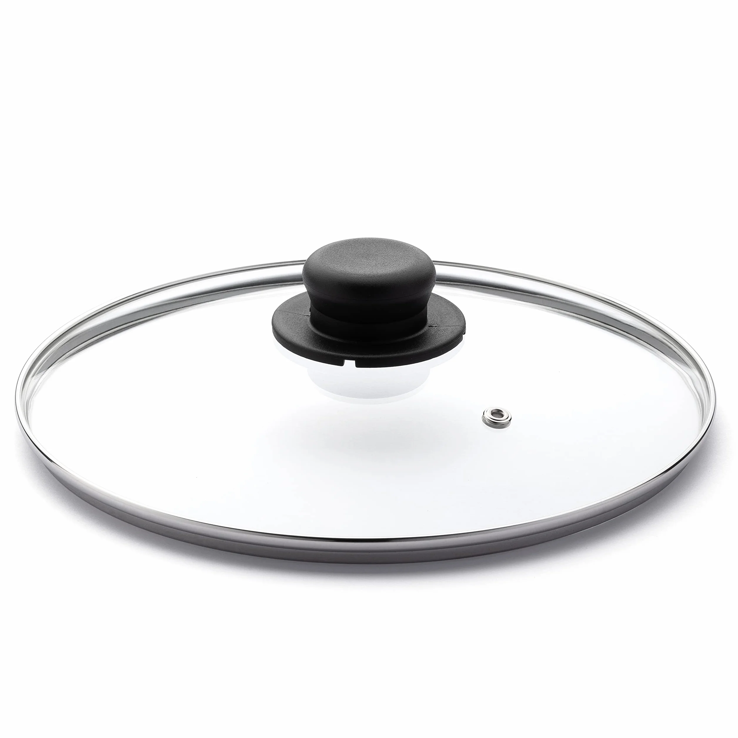 Zanetti - Coperchio in Vetro con Pomello per pentole e padelle, Diametro 36 cm
