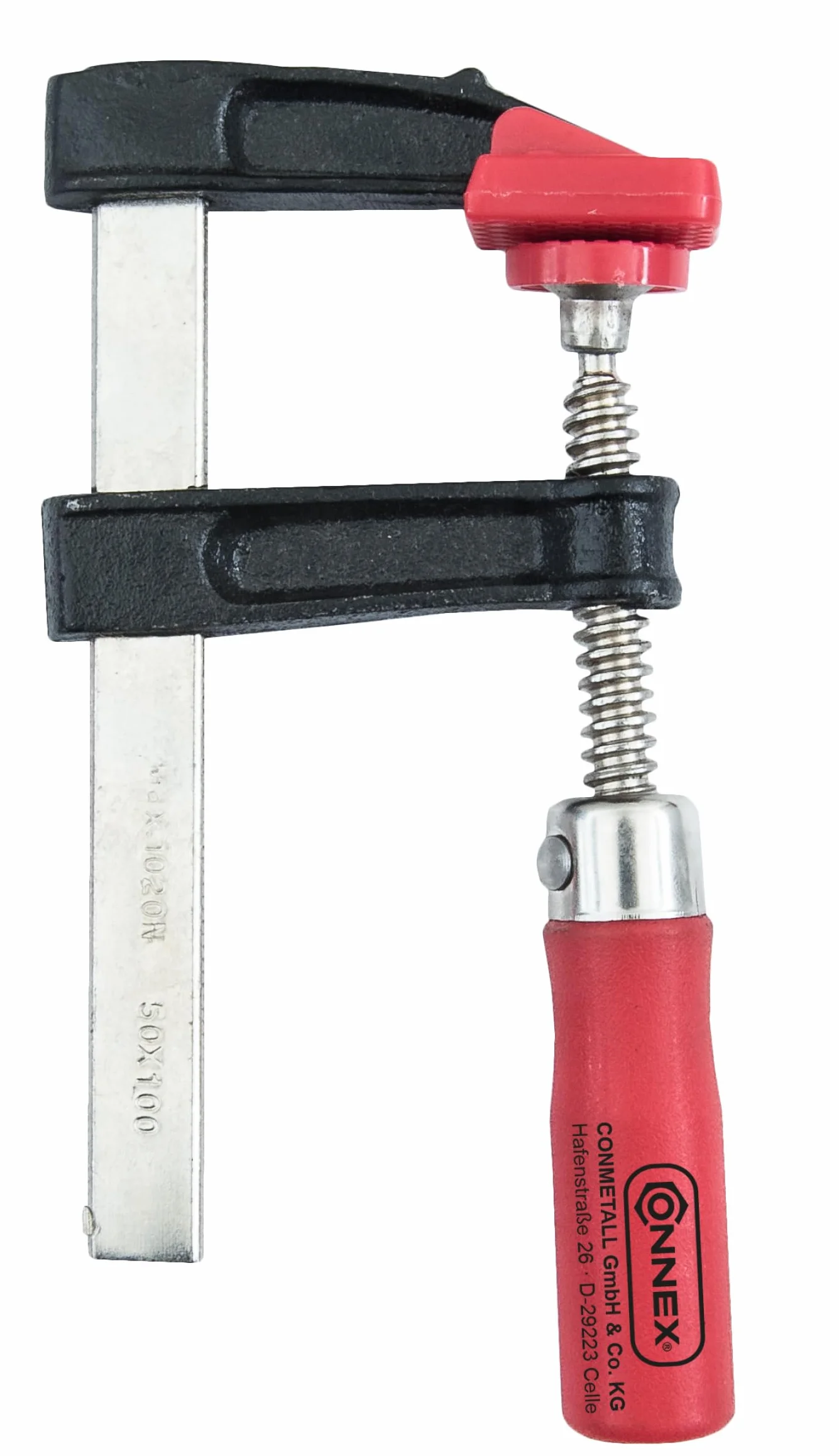 Connex COXT865210 - Strettoi a vite in ghisa, 100 x 50 mm, 2 pezzi