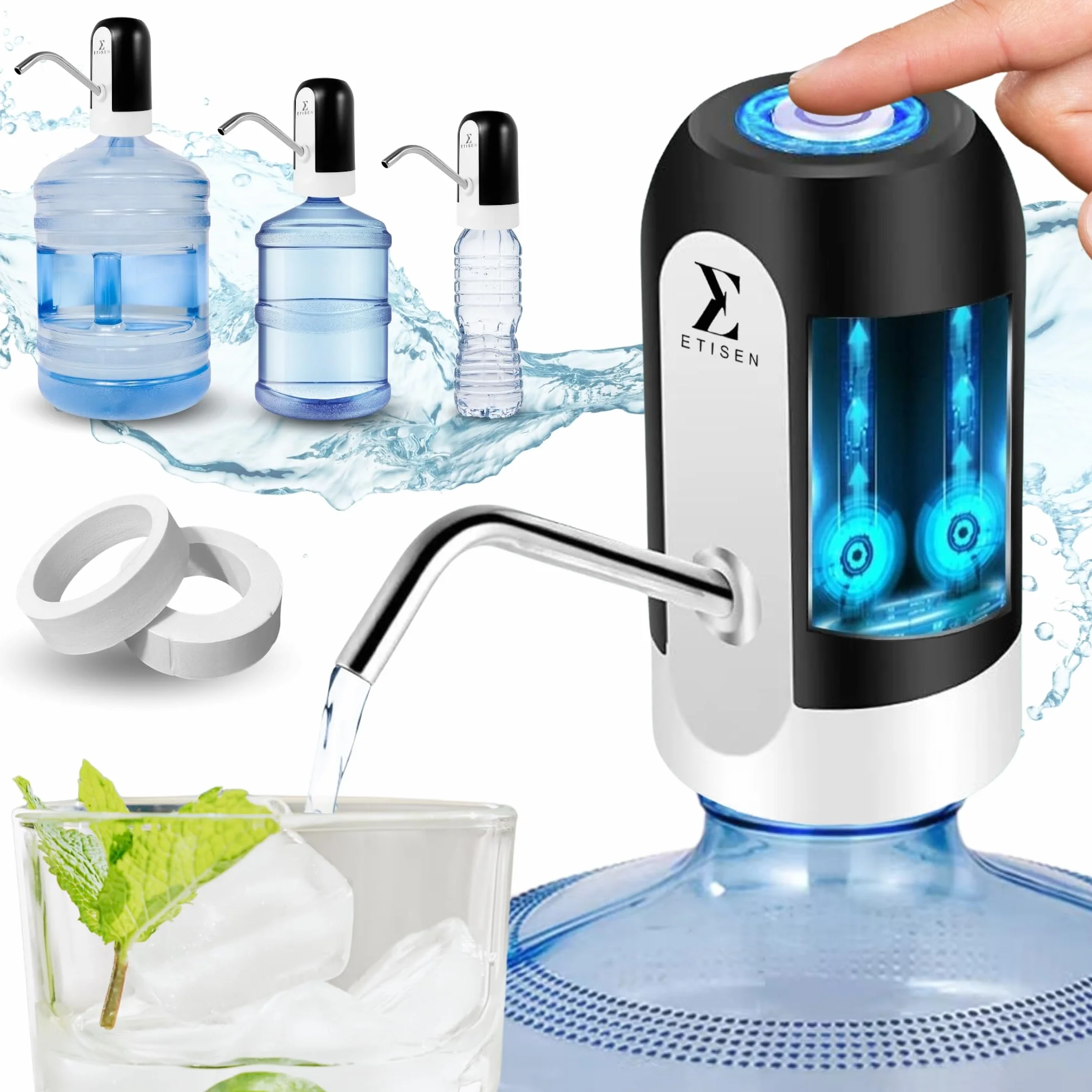 Dispenser di acqua elettrico per caraffe fredda pompa dosatrice 5,7L 10L 11,3L 15L 18,9L