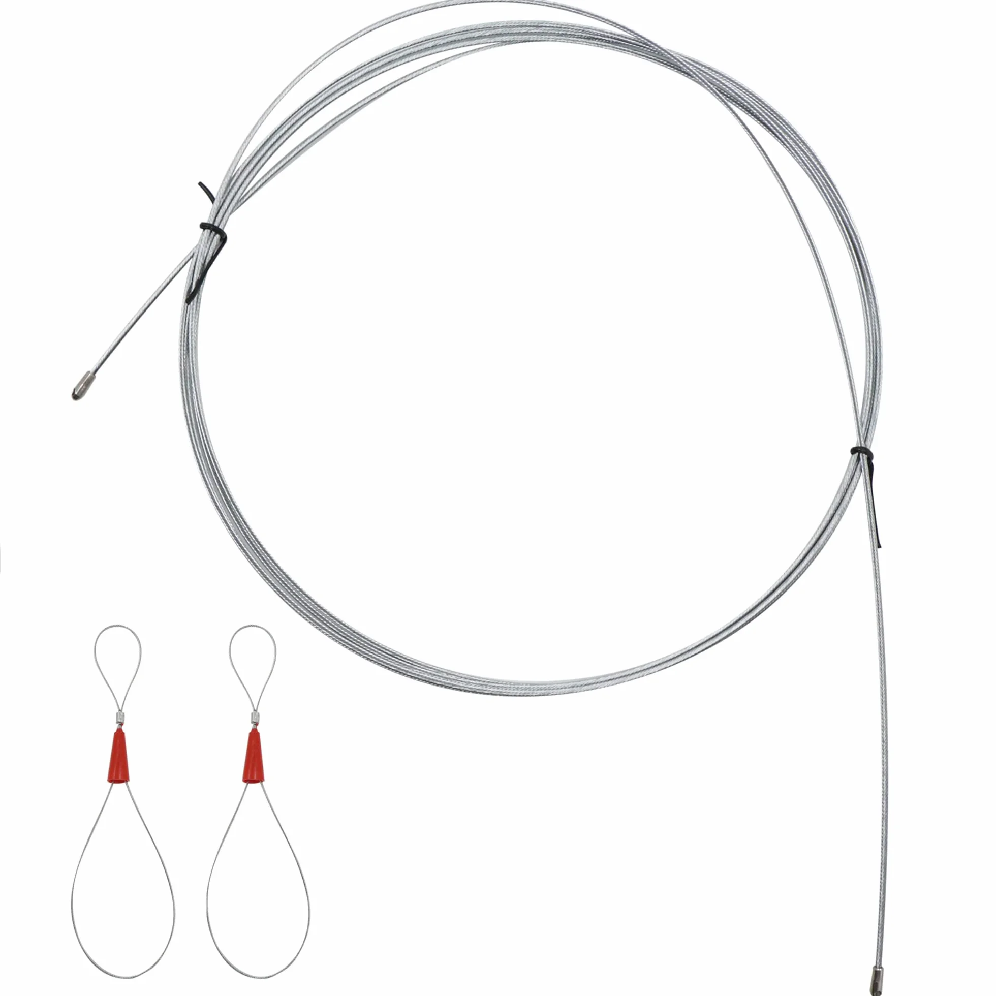 Sonda Tiracavi Passacavi Elettricista - Aid Wire Cable Cavo Threading Dispositivo Kit di Strumenti Per L’Installazione di Cavi, Diametro 3 mm, 5 M, Argento, con Molla di Guida