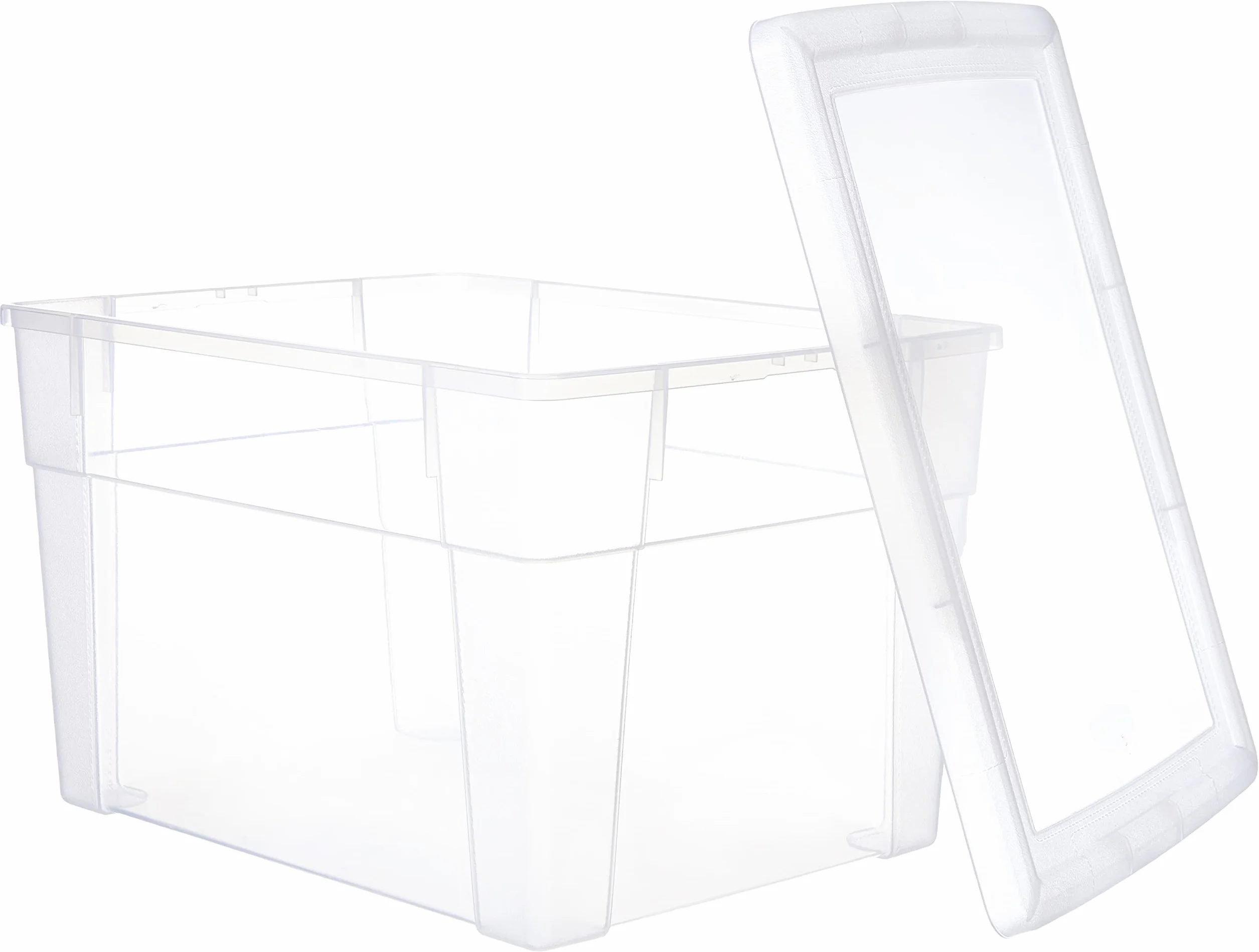 Stefanplast Visualbox Scatola di plastica Bianco Trasparente 39 x 29 x 24 cm