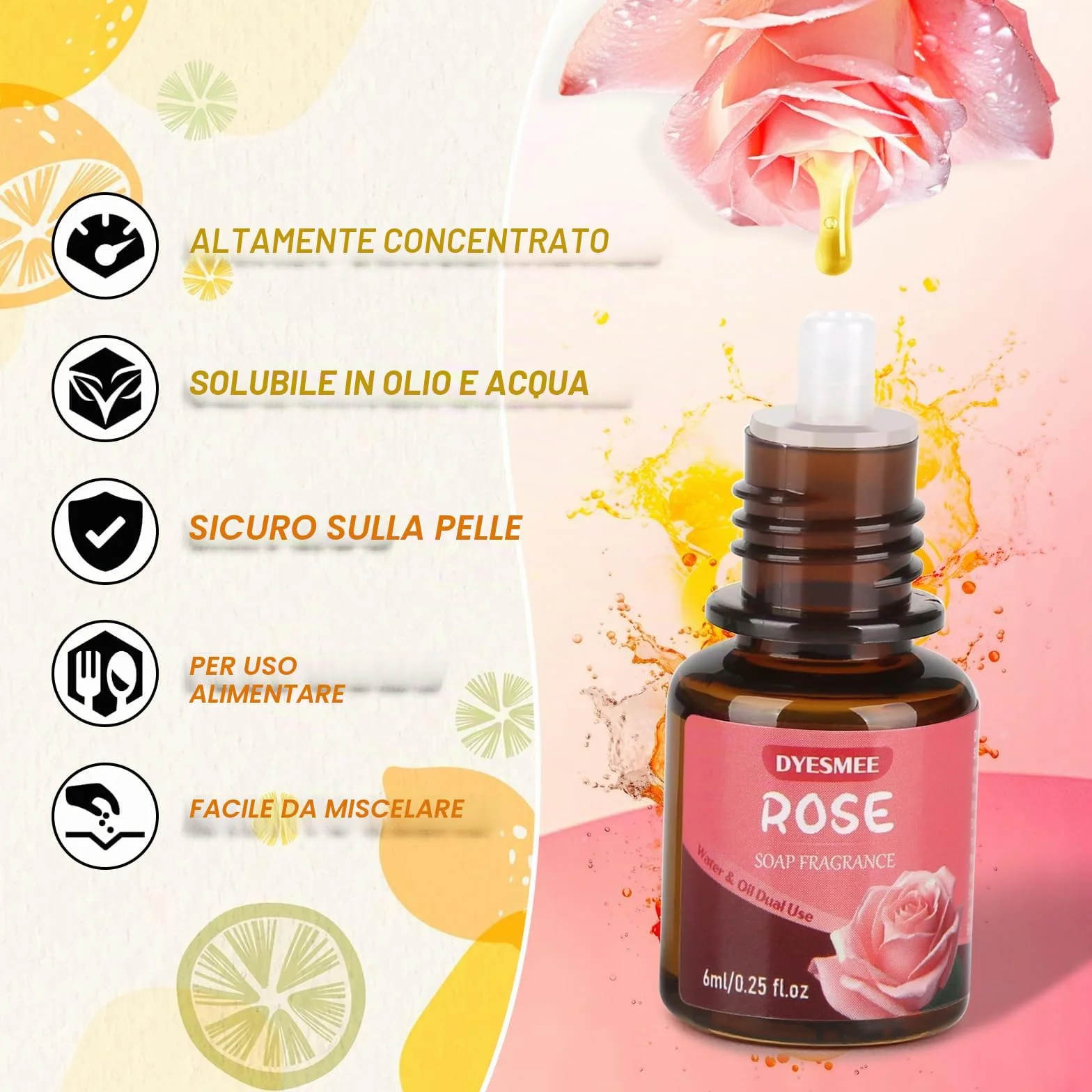 Olio Profumato per Sapone, 12 x 6 ml Olio Profumato per la Fabbricazione del Sapone, Aroma di Sapone, Set di Oli Profumati Liquidi per Bombe da Bagno fai da te, Slime, Candele, Lozioni, Cosmetici