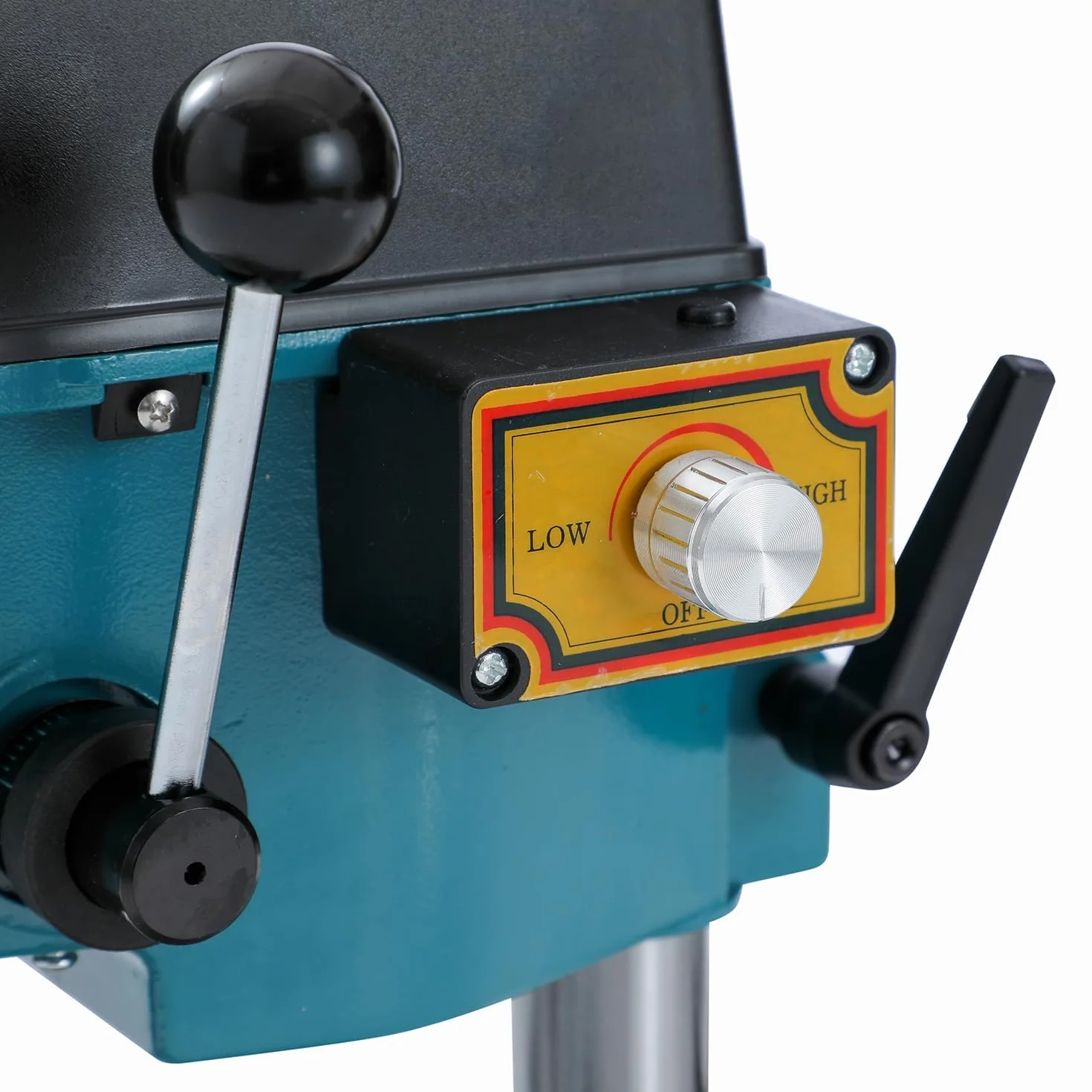 KATSU 100W Mini Trapano a Colonna Supporto per Banco da Lavoro con Interruttore Elettronico a Velocità Variabile e Mandrino da 6 mm per Legno, Metallo e Plastica