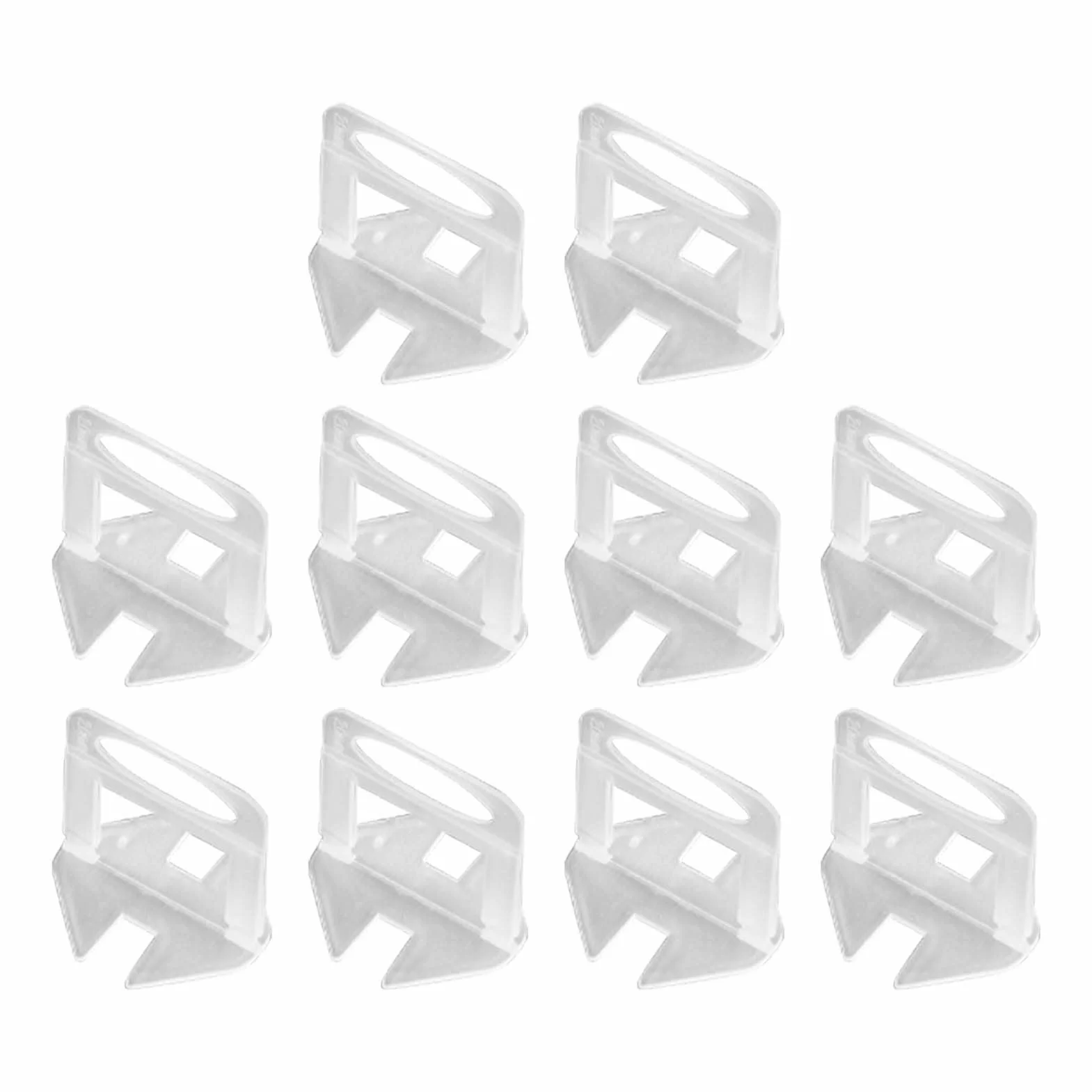 Kit di livellamento per piastrelle, 300 pezzi, installazione precisa a parete e pavimento, distanziatori da 1,0 mm, base trasparente