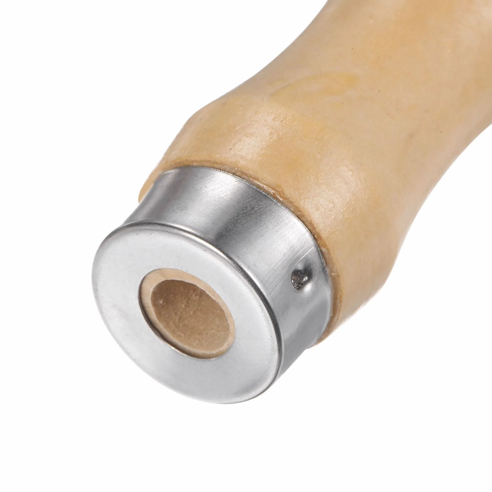 QUARKZMAN Manico per Lime Legno da 3pz, Manici Ergonomici Foro Rotondo da 4,72" e 8,5 Mm, Collare Metallo per Lime Metalliche da 12"