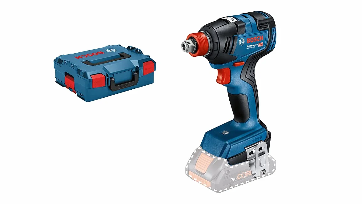Bosch Professional Avvitatore a impulsi con batteria da 18 V, GDX 18 V-200 (max. coppia 200 Nm, senza batterie e caricatore, in L-BOXX 136)