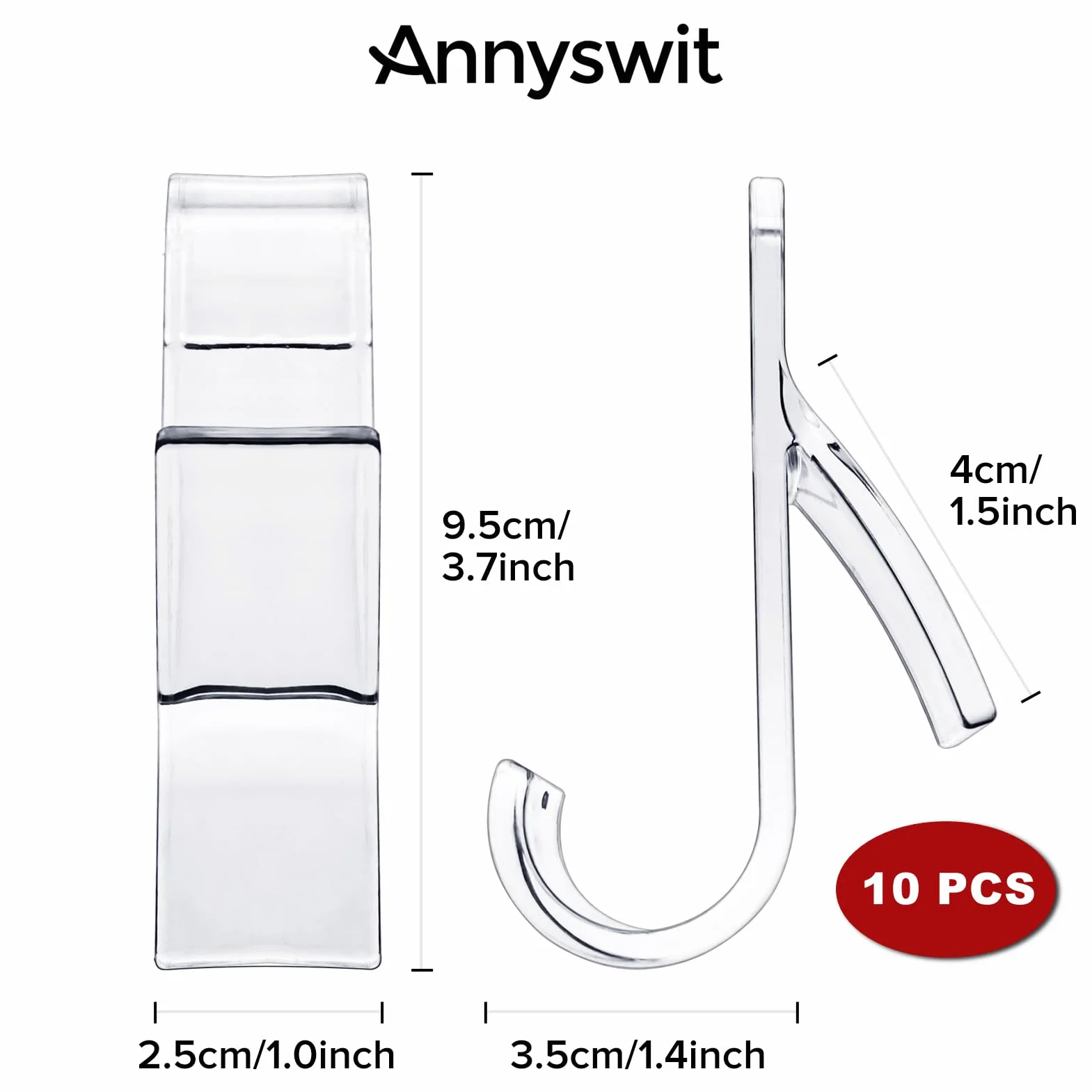 10 Pezzi Ganci per Termoarredo Bagni Ganci Asciugamani Termoarredo Accappatoio Appendini Asciugamani Bagni Trasparente Plastica Salvaspazio Radiatore Standard Gancio Scaldasalviette