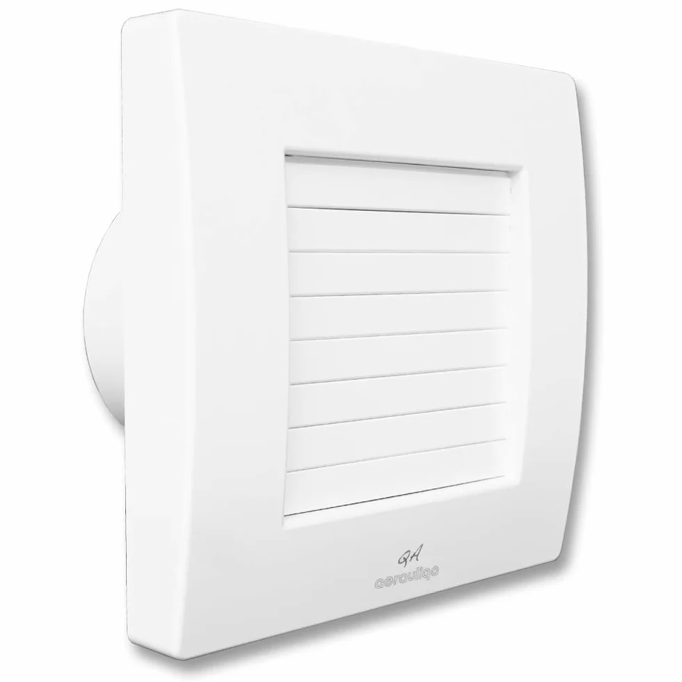 QA90 di Aerauliqa - Aspiratore assiale diam.90mm - 11W - 55m3/h - cod. 003174 - con alette interne automatiche