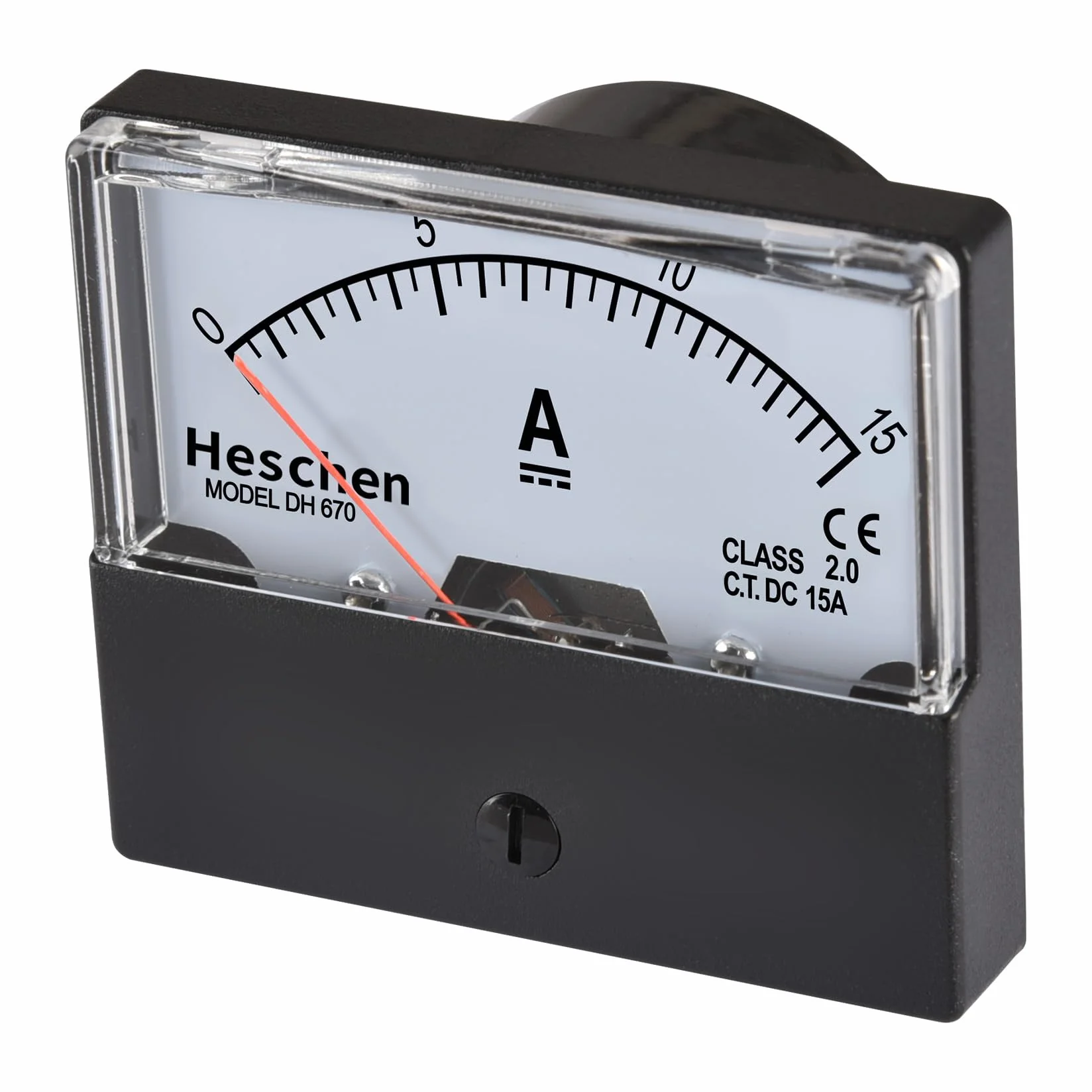 Heschen rettangolo Pannello montato corrente metro tester amperometro Dh-670 DC 0-15 A Classe 2.0
