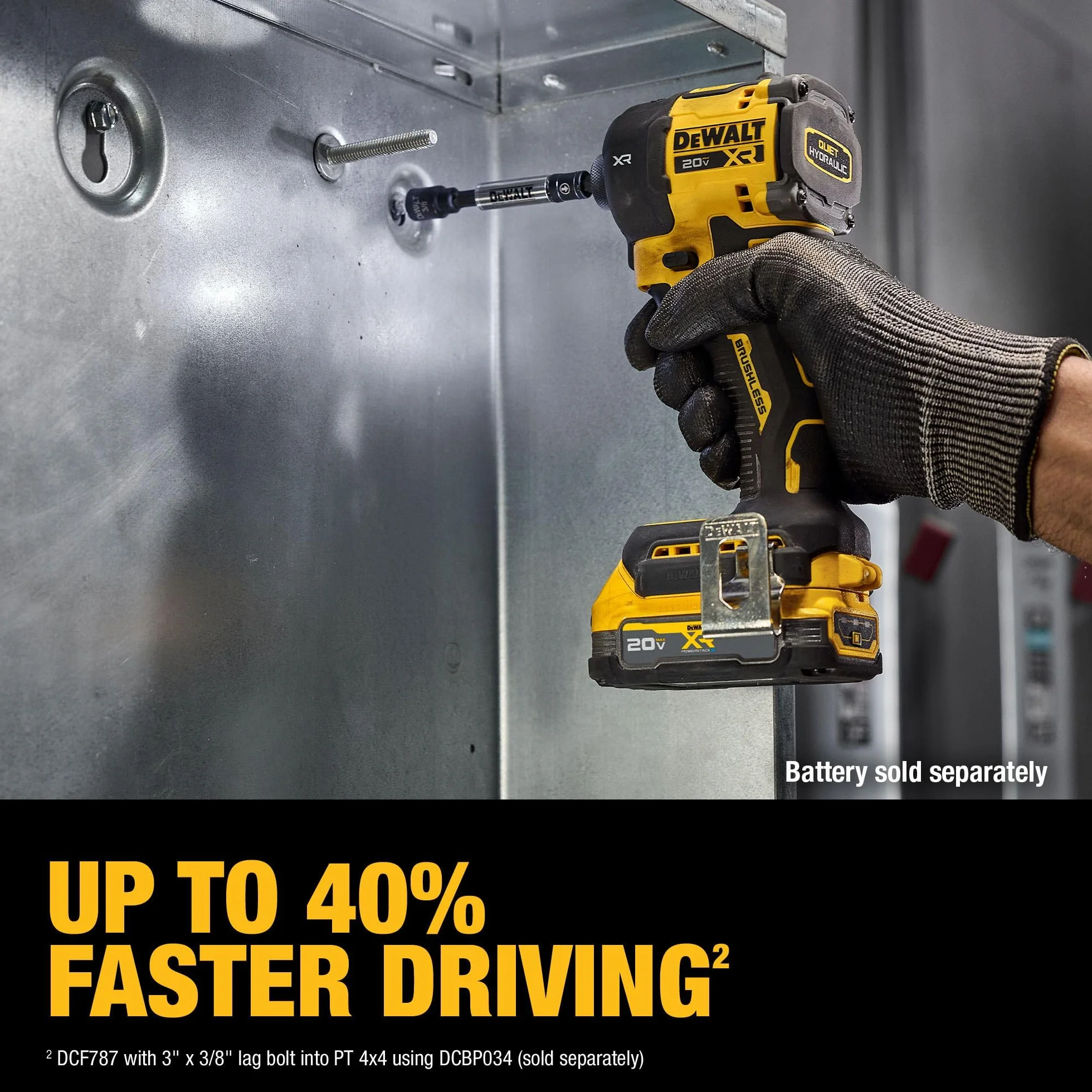 DEWALT DCF870B - Avvitatore idraulico silenzioso senza fili, 20 V MAX XR 1/4", solo strumento nudo