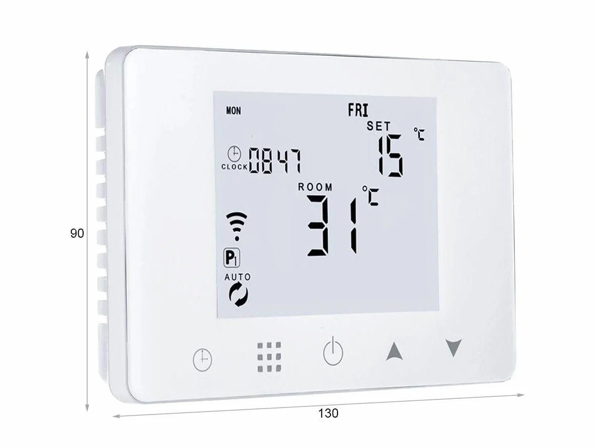 LEDLUX LL0253, Termostato Caldaia Wifi, Scatola 503 Incasso Italiano, Digitale Programmabile Per Caldaia A Gas Da Parete, Compatibile Con Amazon Alexa Echo, 3A 220V (Ricondizionato)