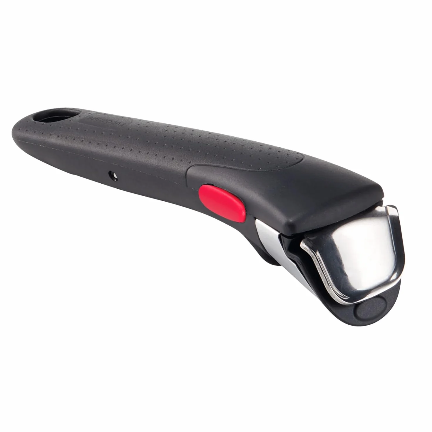 Lagostina Ingenio Manico Rimovibile Resistente fino a 10kg, Design Ergonomico dal Fissaggio e Sicurezza Totali, Compatibile con i Corpi Pentola Ingenio, Colore Nero