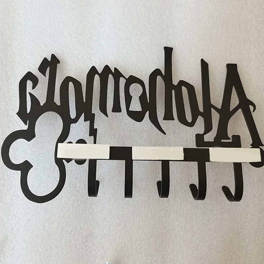 Portachiavi in Metallo Halloween con 5 Ganci Iron Art Murale Appendiabiti Organizzatore per Cappelli Porta Asciugamani Decorazione Ingresso