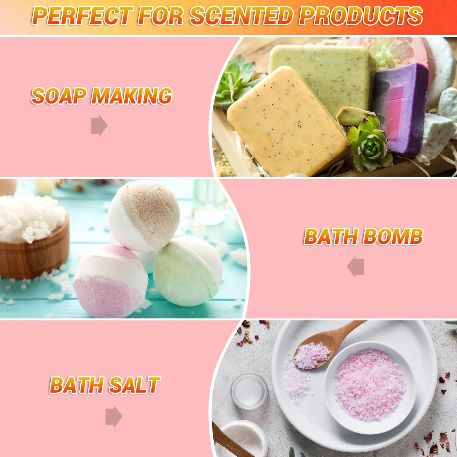 Olio profumato per sapone, olio profumato per la produzione di sapone, aroma di sapone di qualità alimentare, set di oli profumati liquidi per bombe da bagno fai da te, muco, candele, lozioni