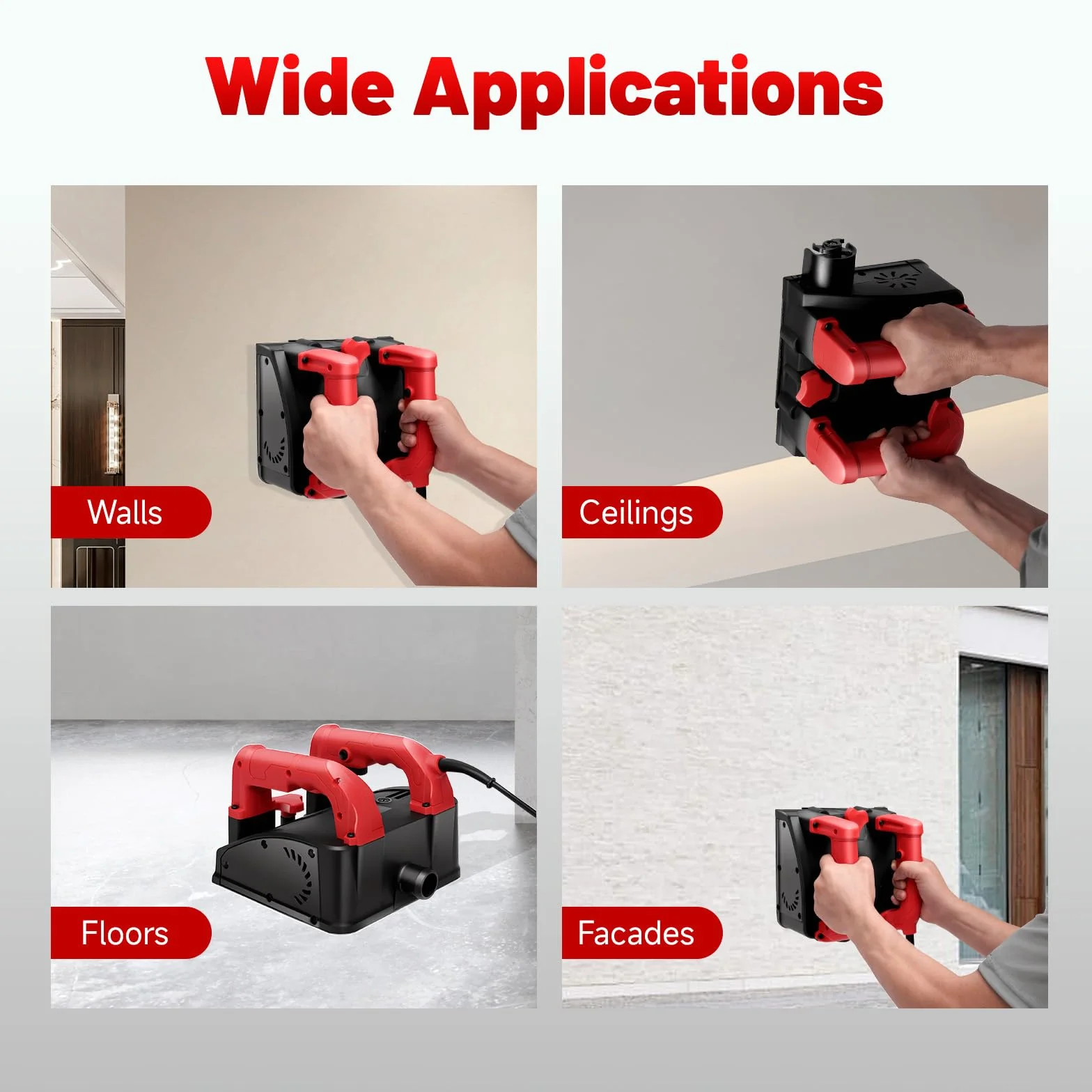 Piallatrice da parete e fresa per calcestruzzo, 1200 W, elettrica – Fresa per ristrutturazione con profondità di lavoro regolabile di 1 – 4 mm, 4000 giri/min, fresa per intonaco, fresa per muri