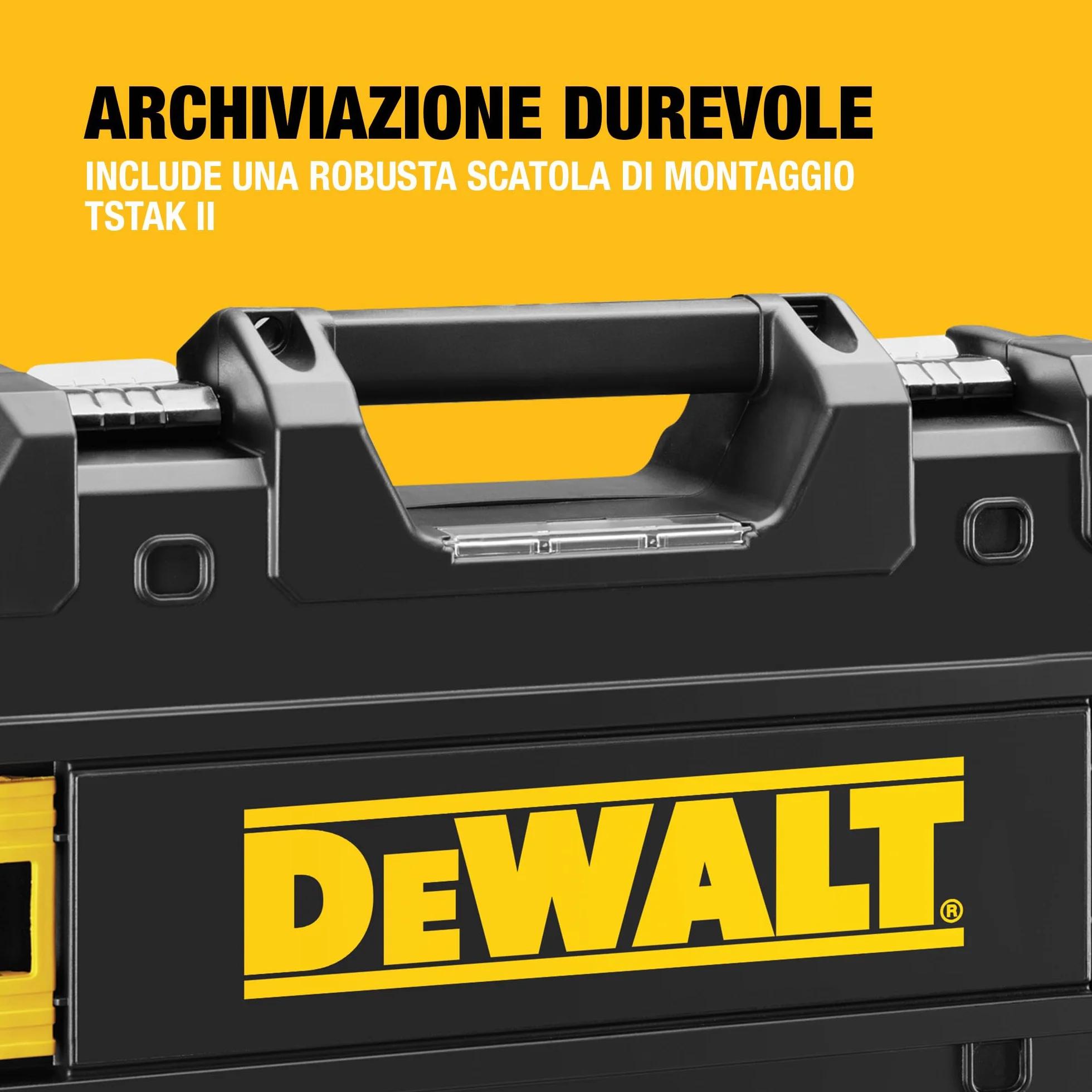 DEWALT 18V XR Trapano a Percussione Brushless SDS-Plus 24mm, Unità Singola, DCH273NT-XJ