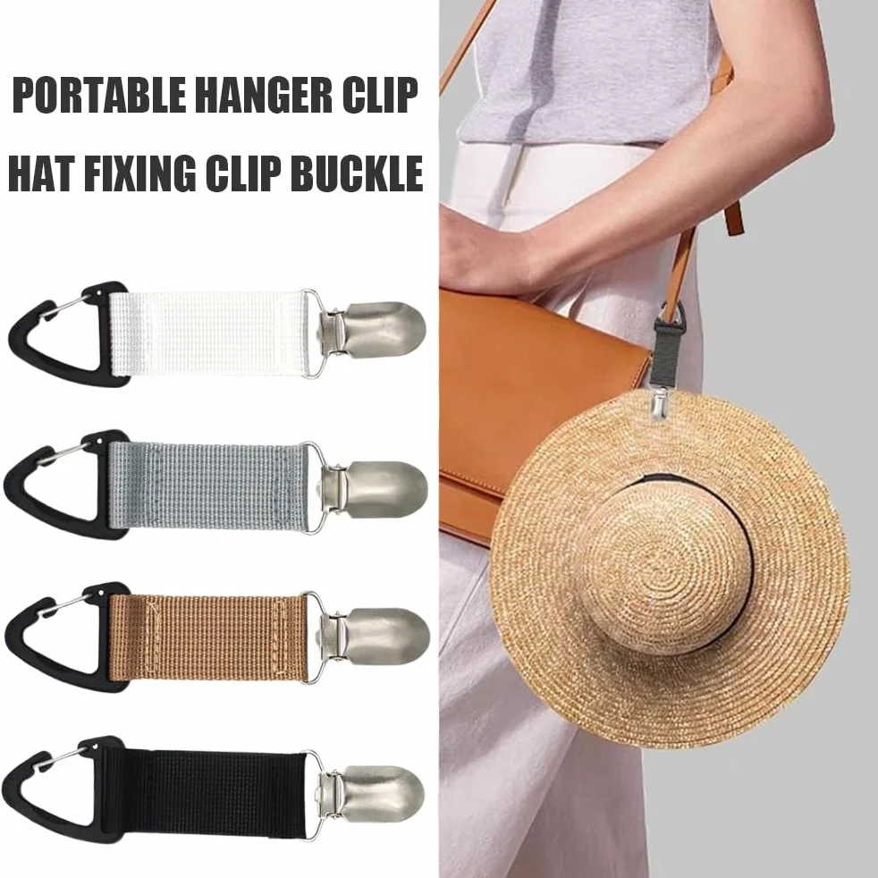 Clip per sciarpa e cappello multifunzionale, organizzatore di cappelli portatile per esterni, clip per zaino