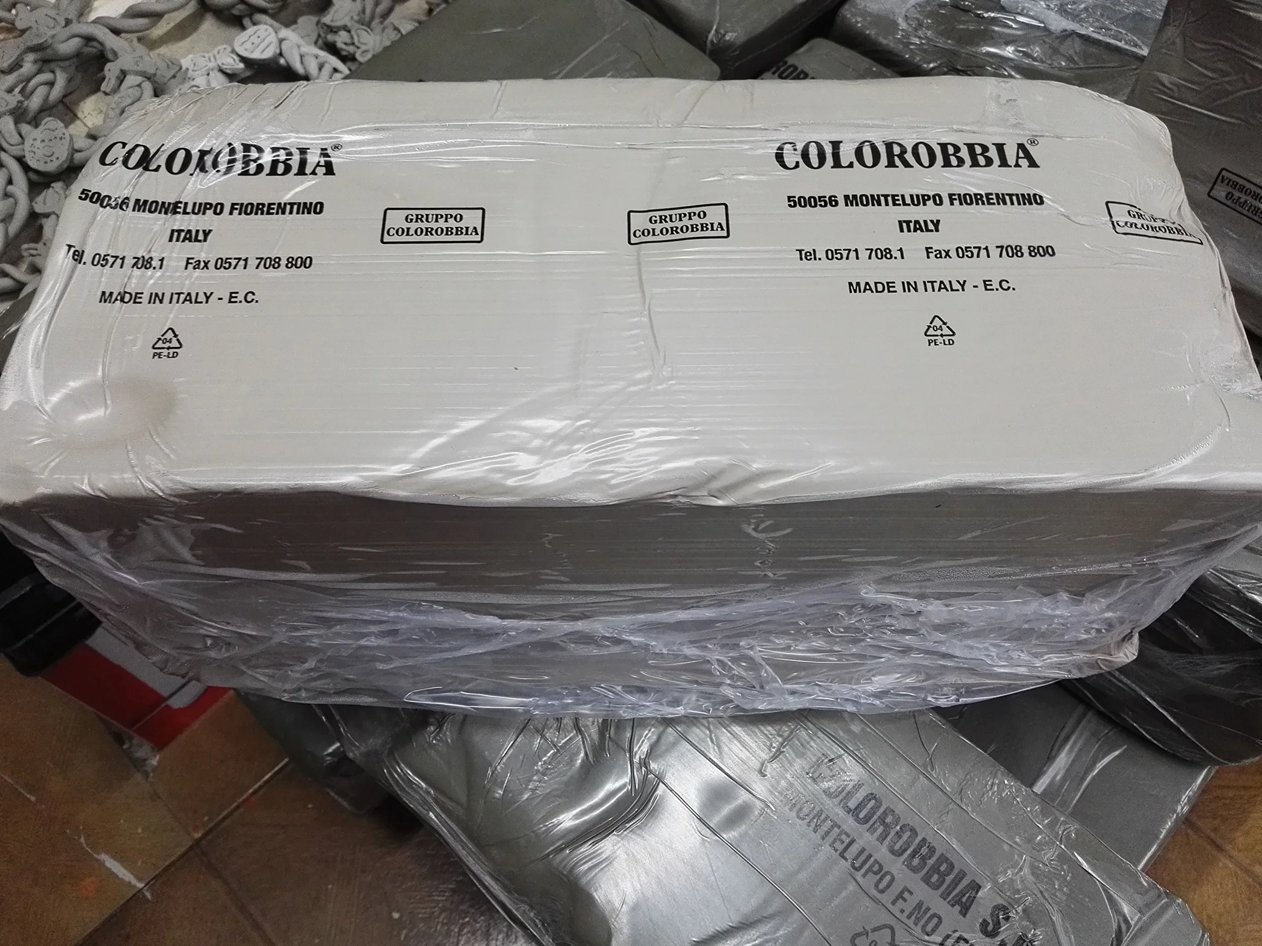 COLOROBBIA Argilla Bianca PANETTI da 25KG Terracotta SCULTURE Colore Bianca