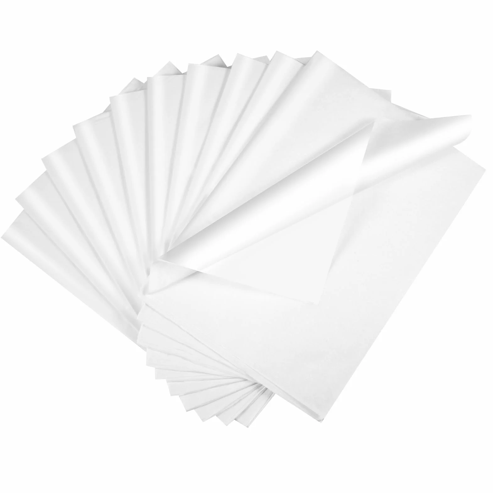 ihaspoko 60 Fogli di Carta Velina Bianco, 50×35cm Carta da Regalo per Artigianato e la Decorazione di Confezioni Regalo