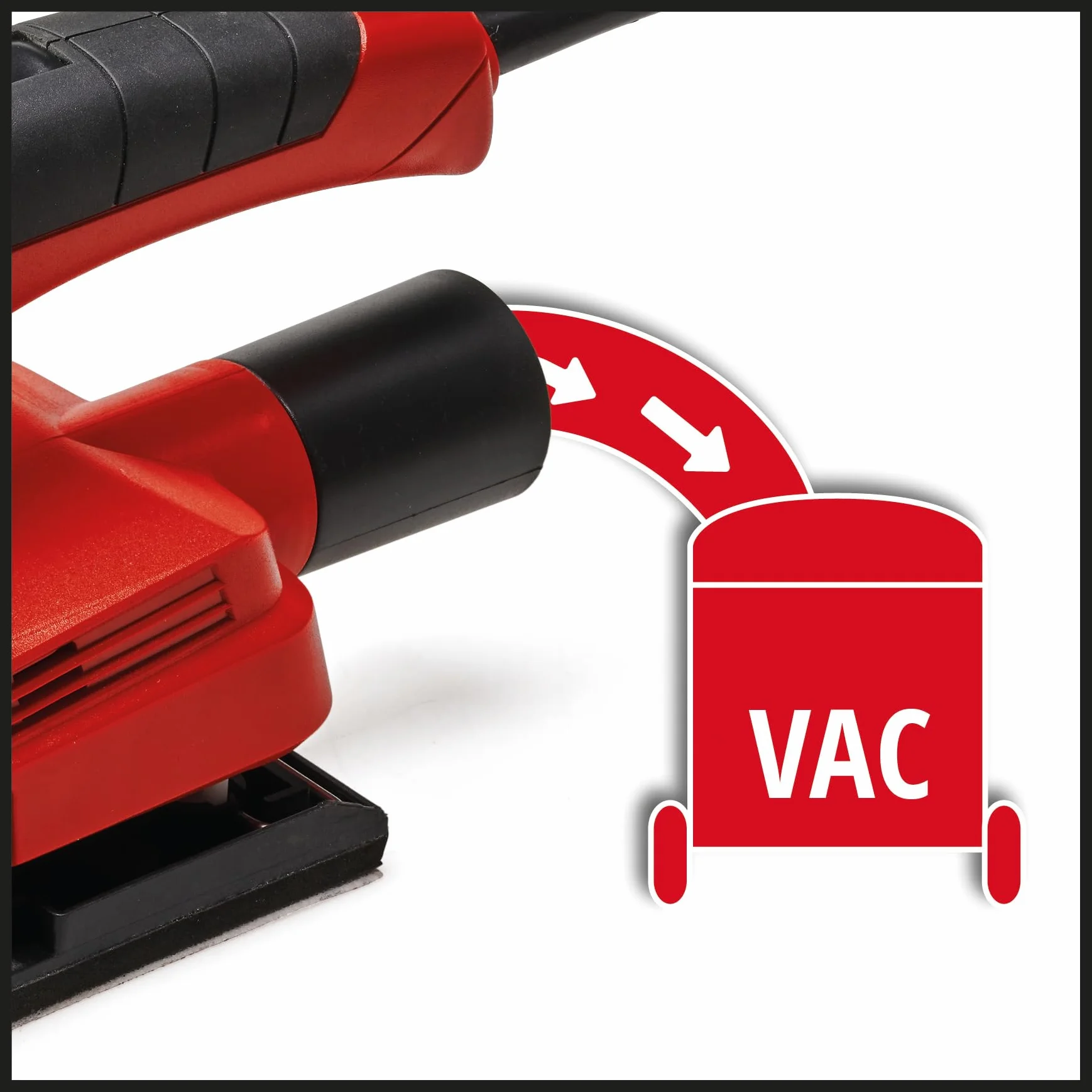 Einhell Levigatrice Orbitale 230 V Tre Fogli Abrasivi Inclusi Rosso