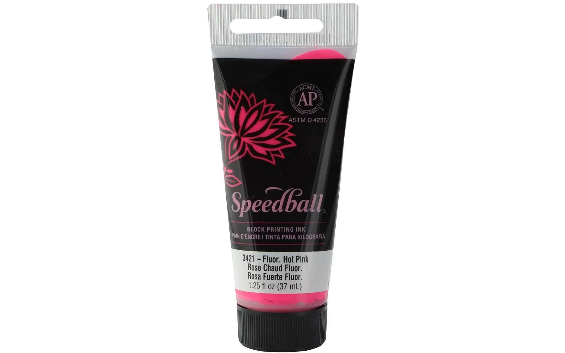 Speedball Inchiostro solubile in acqua 37 ml rosa acceso stampa a blocchi Lino serigrafia