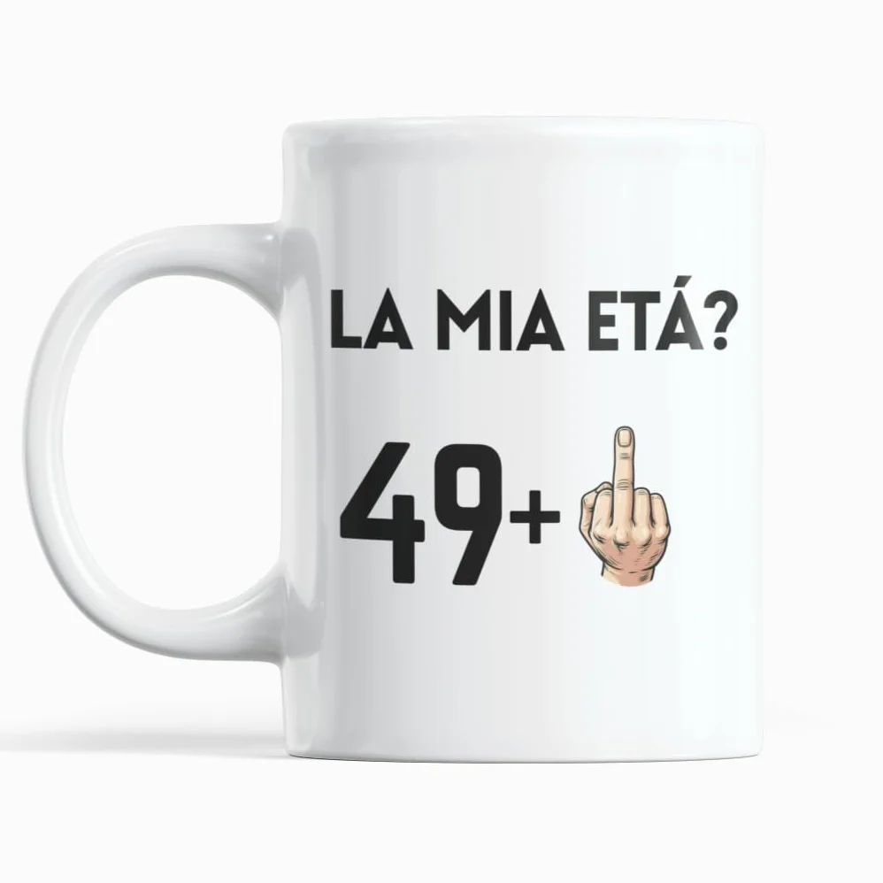 Gesar Tazza 50 Anni Uomo Donna Regalo Compleanno Idea Divertente Cinquantesimo Gadget 49+1