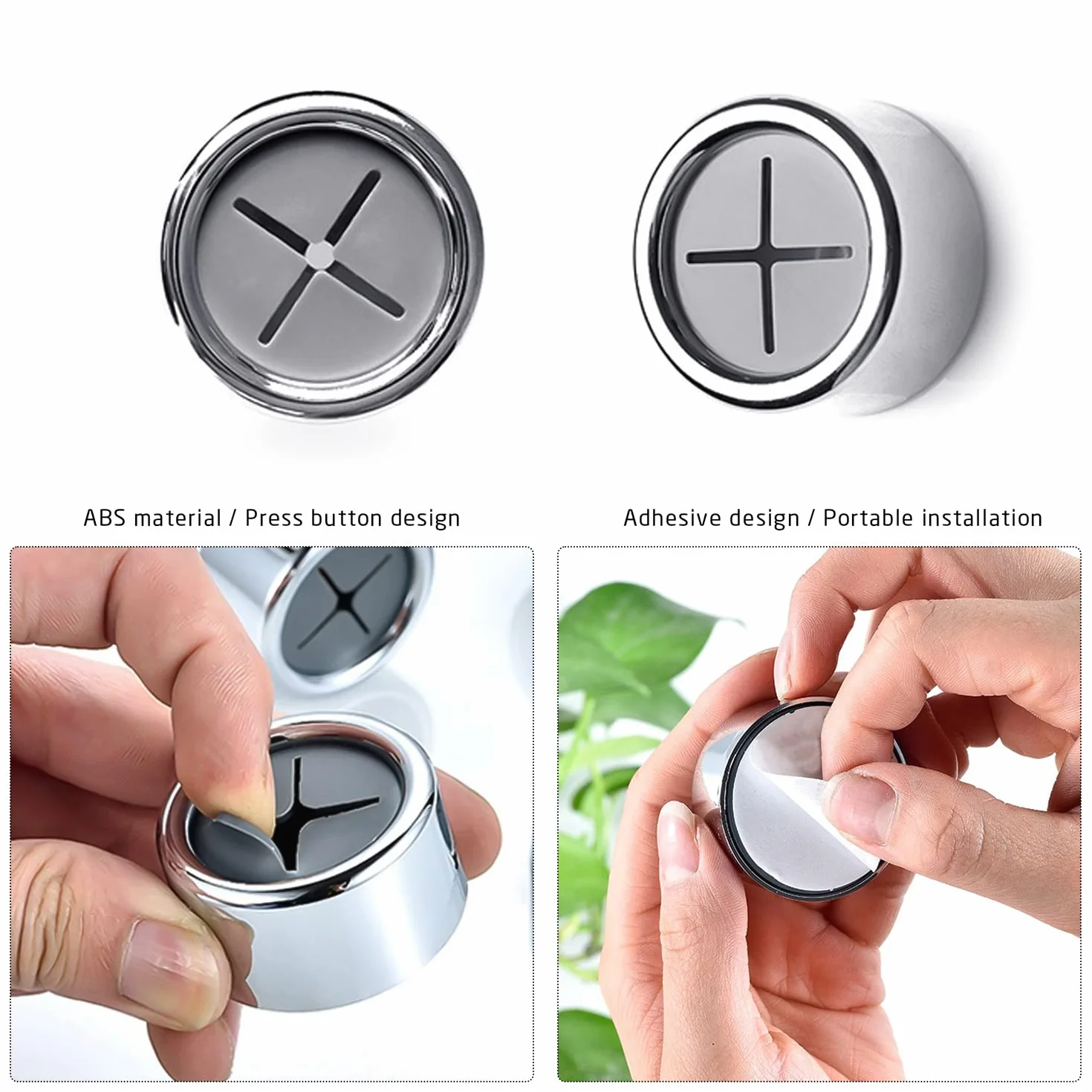Ganci rotondi autoadesivi da parete senza foratura bagno cucina