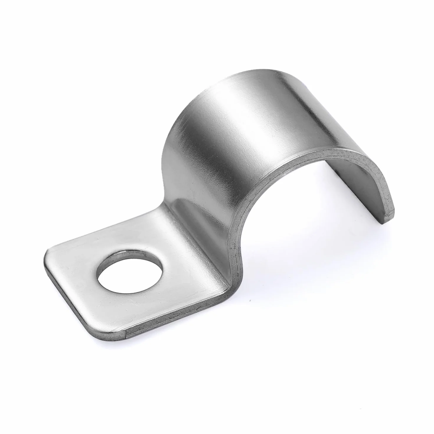 Ø 14 mm Fermacavo Unico Foro Morsetti, 20 Pezzi U Clip per Cavi in Acciaio Inossidabile 304, Morsetti per Tubi, Per Installazione di Cavi Interni ed Esterni