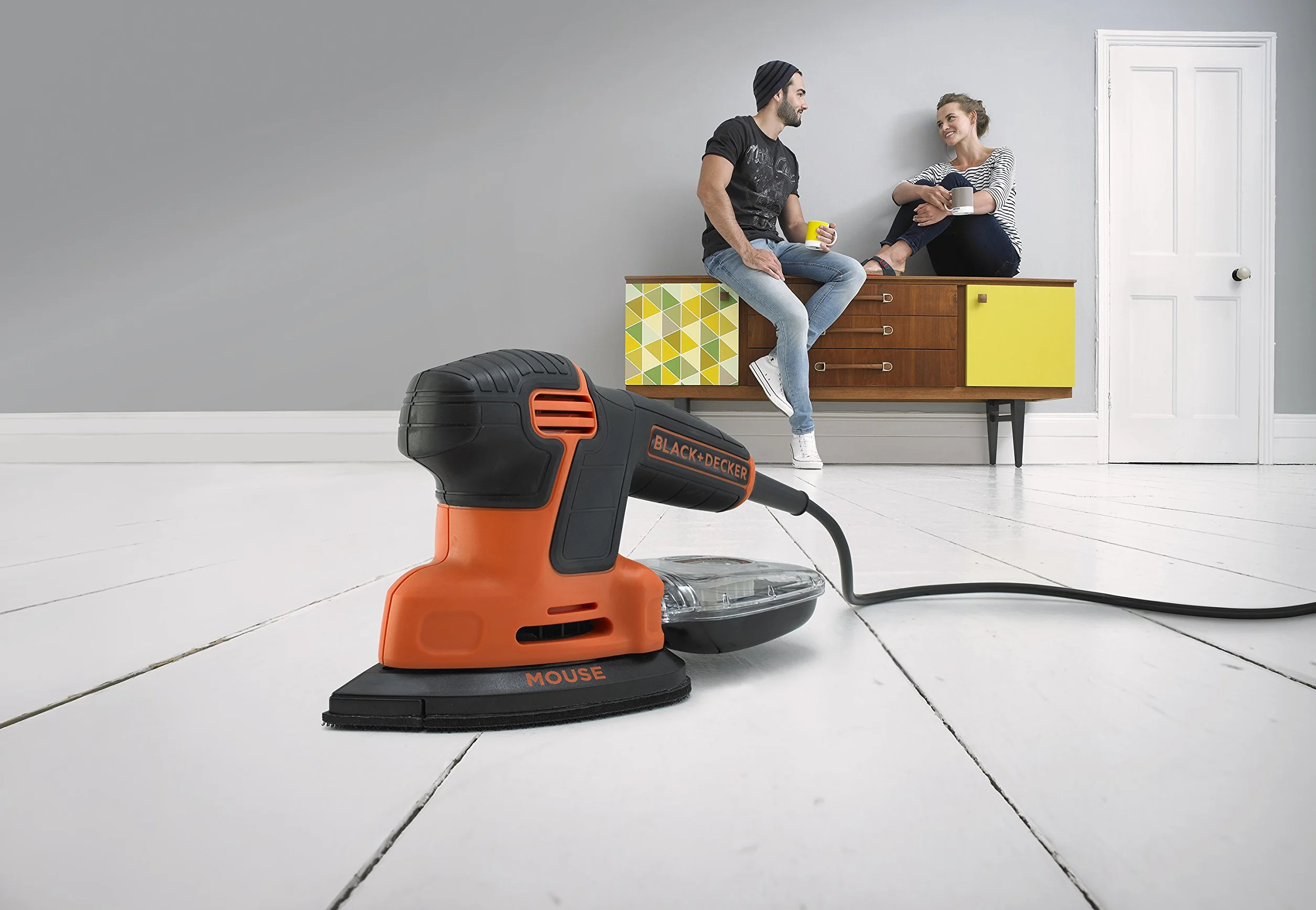 BLACK+DECKER Levigatrice Mouse 120W KA2000-QS Zestaw z 6 akcesoriami