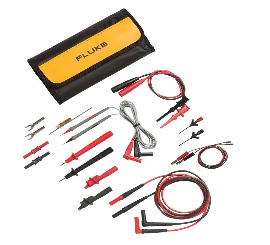 Fluke TLK287 Kit per multimetri composto da: cavi, puntali e pinze per elettronica e componenti SMD